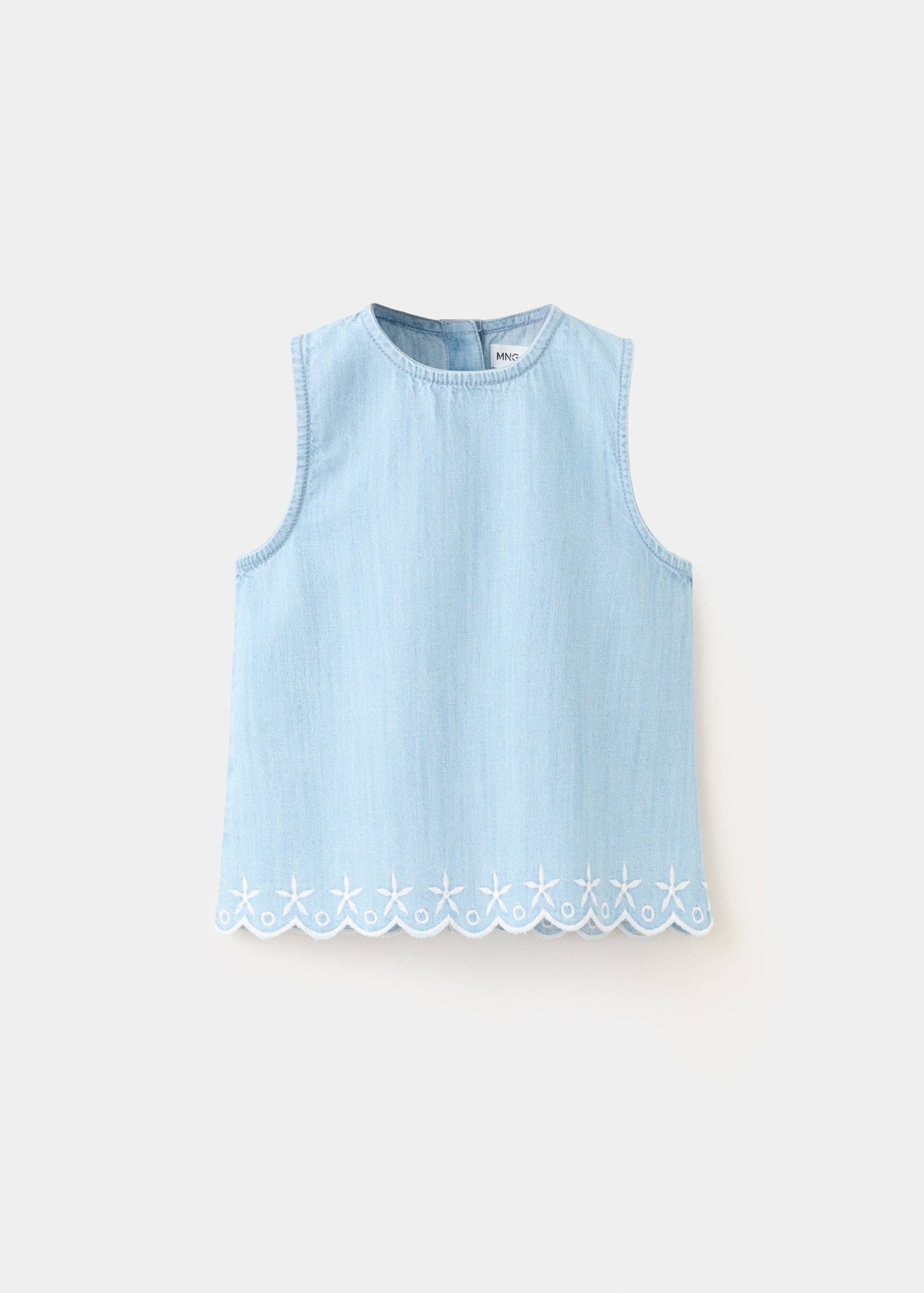 Blouse with embroidered stars - Artikel zonder model