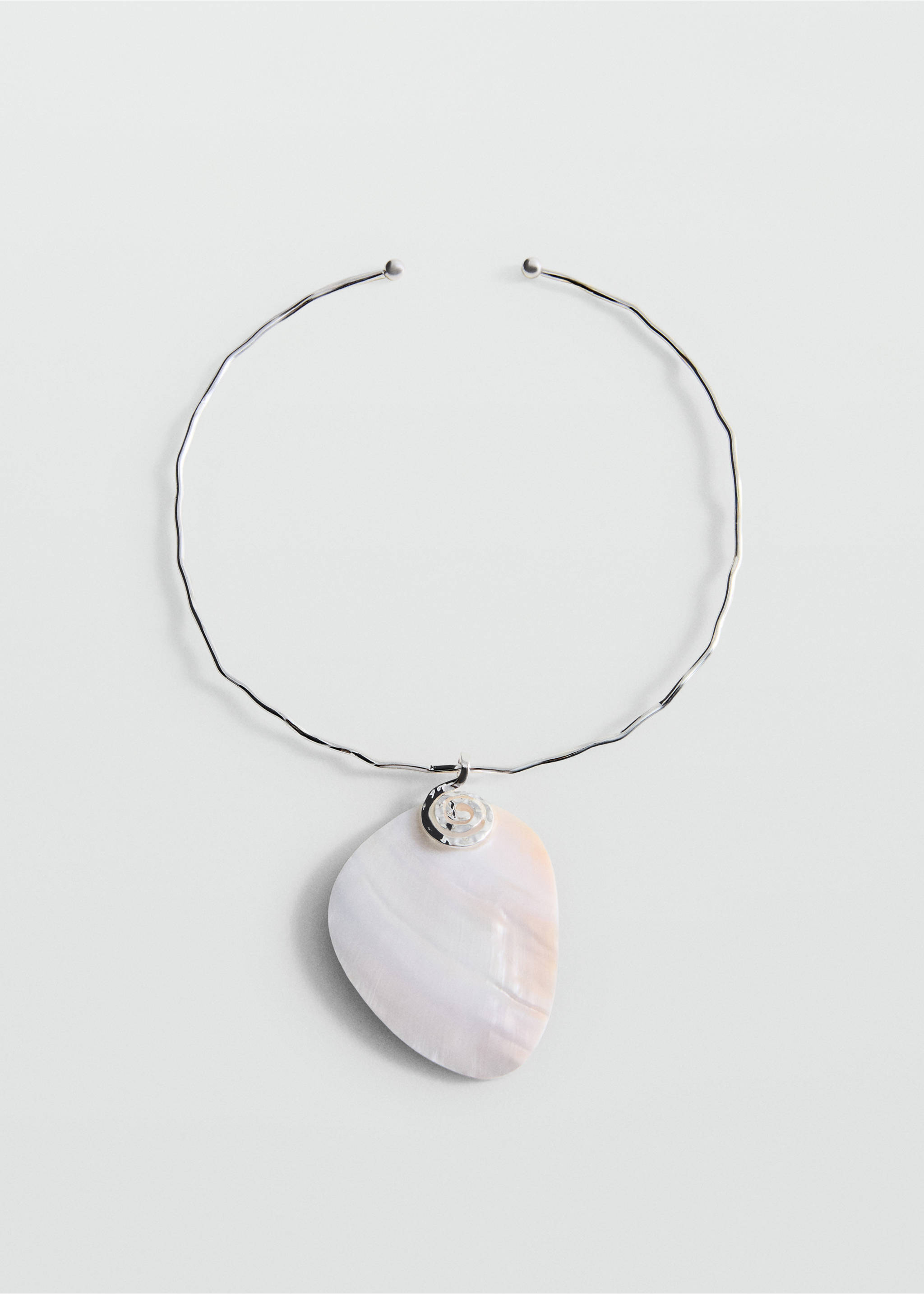 Жесткое ожерелье с ракушками - Изделие без модели, Серебро. Ref: 27068660-00.