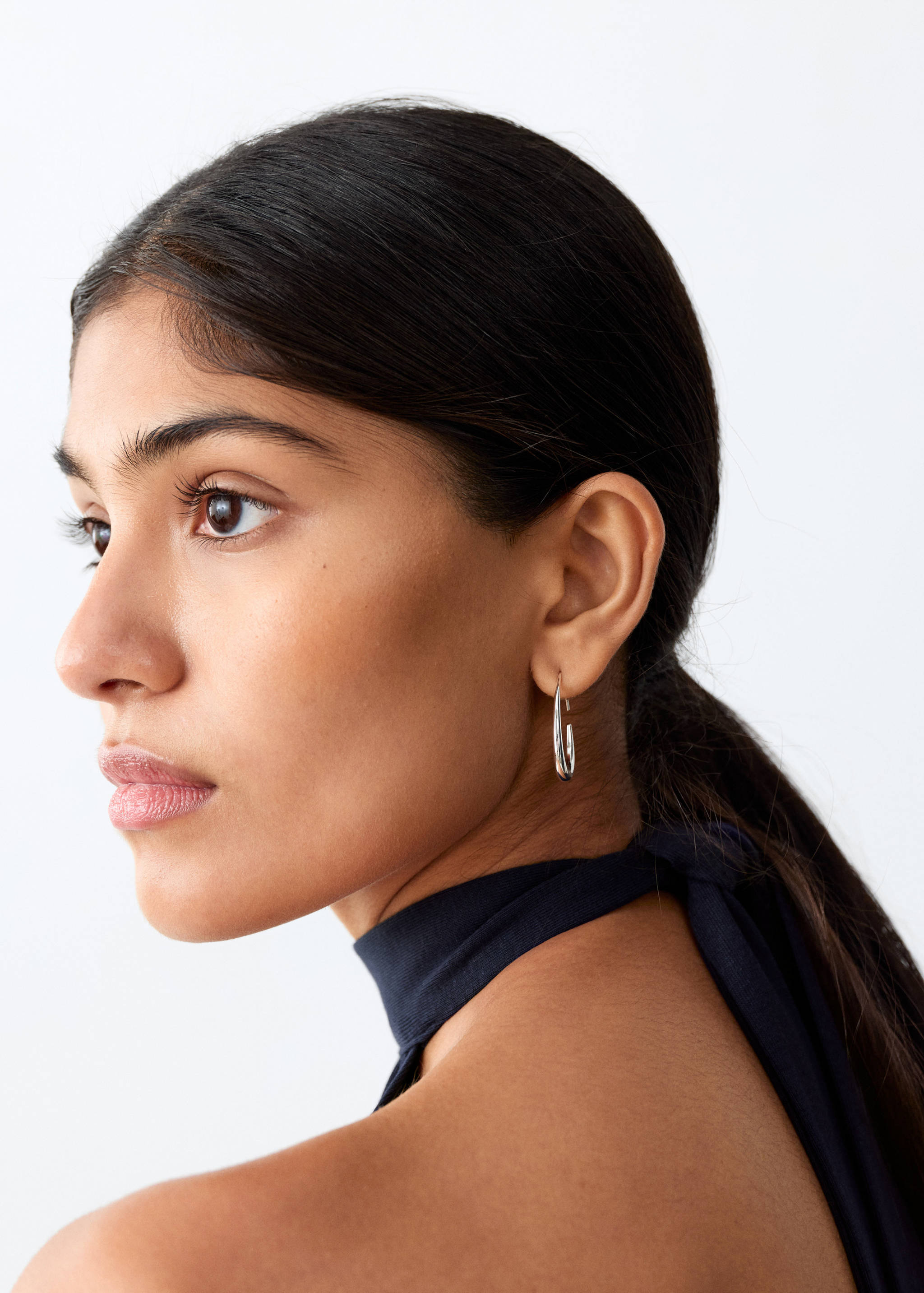 Asymmetrical halter dress - Details of the article 1