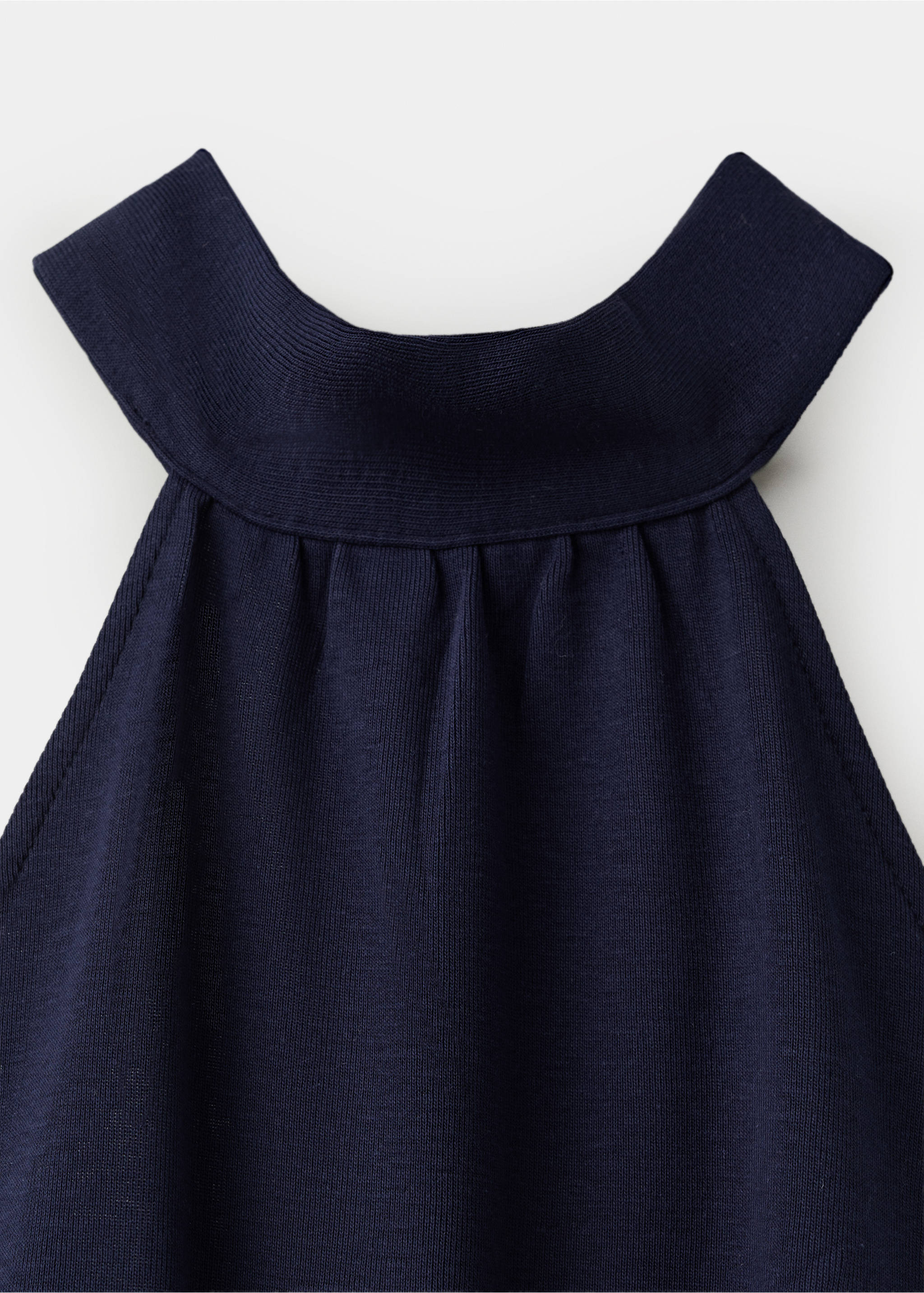 Robe asymétrique emmanchures américaines - Détail de l'article 8, Bleu marine foncé. Ref: 27068663-00.