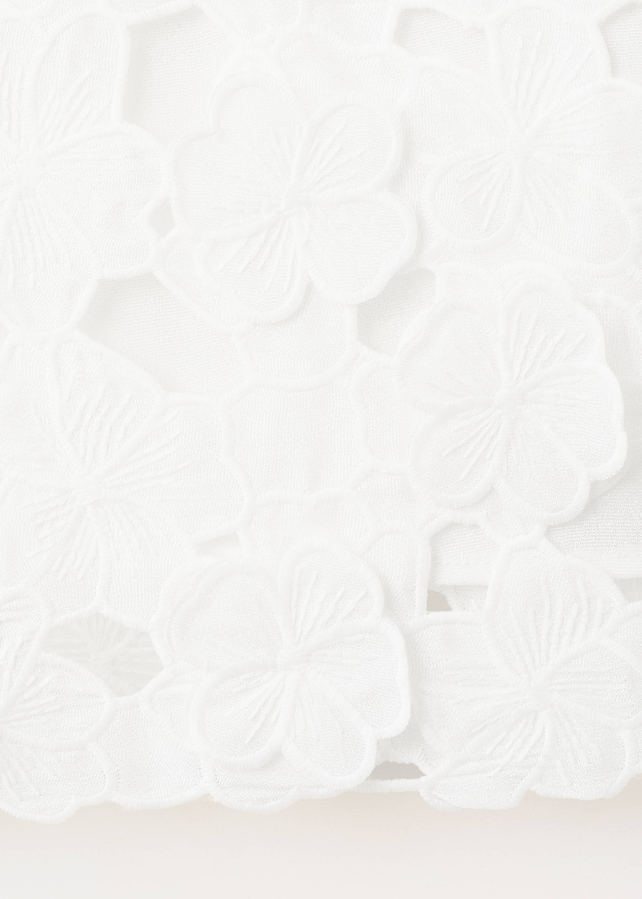 Embroidered broderie anglaise top - Details of the article 0