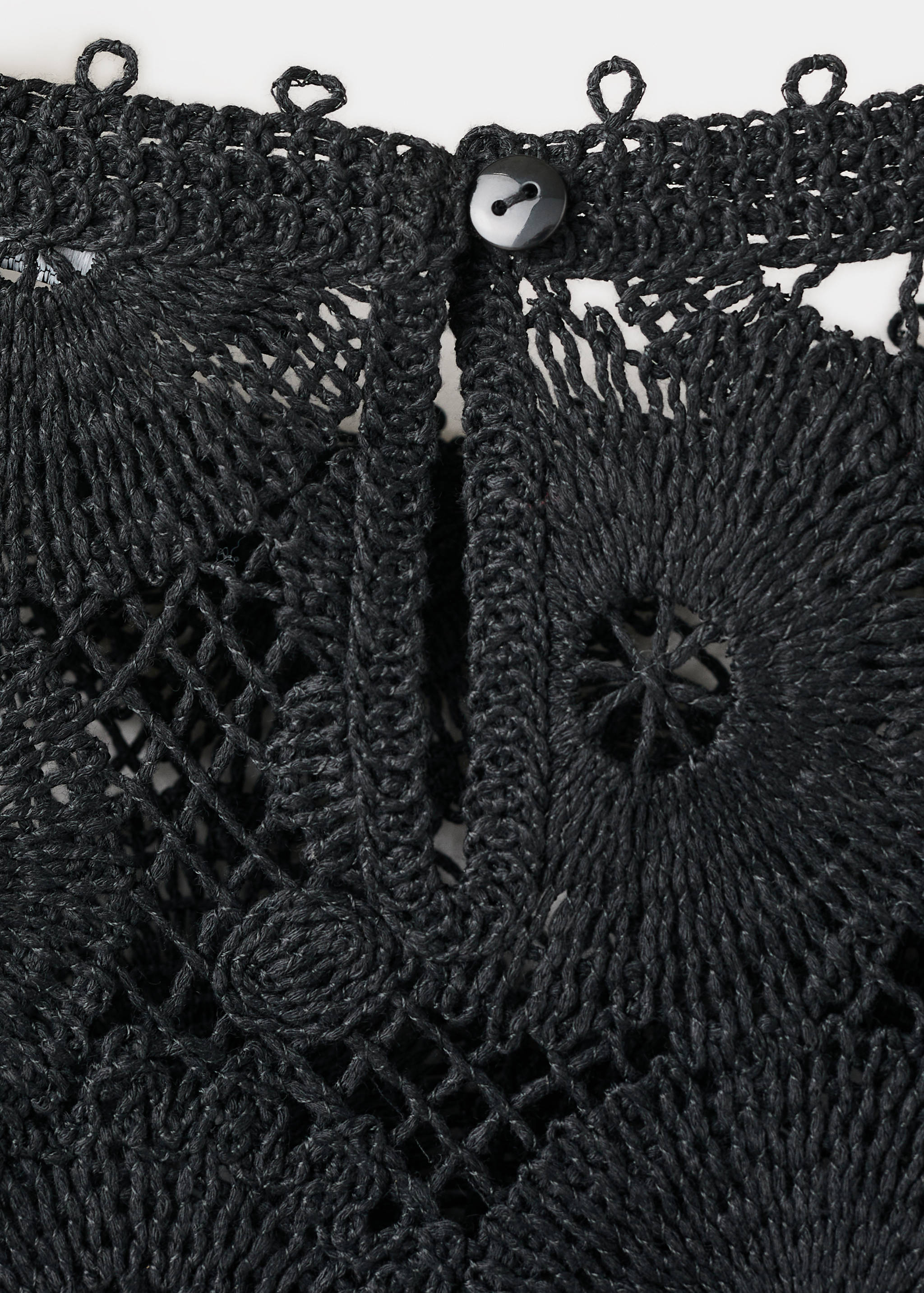 Embroidered top with openwork details - Details of the article 0