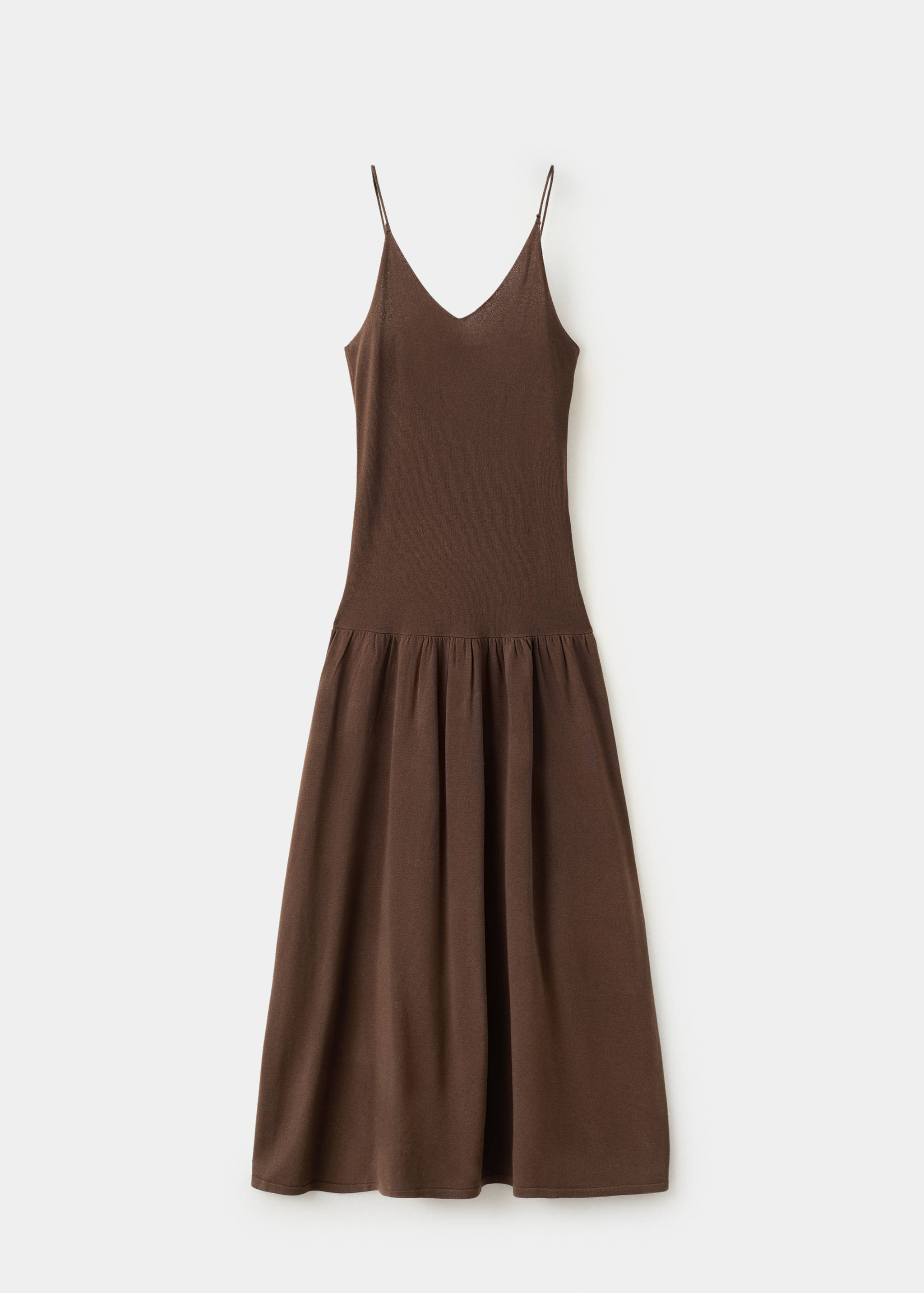 Knitted dress with gathered detail - Article without model