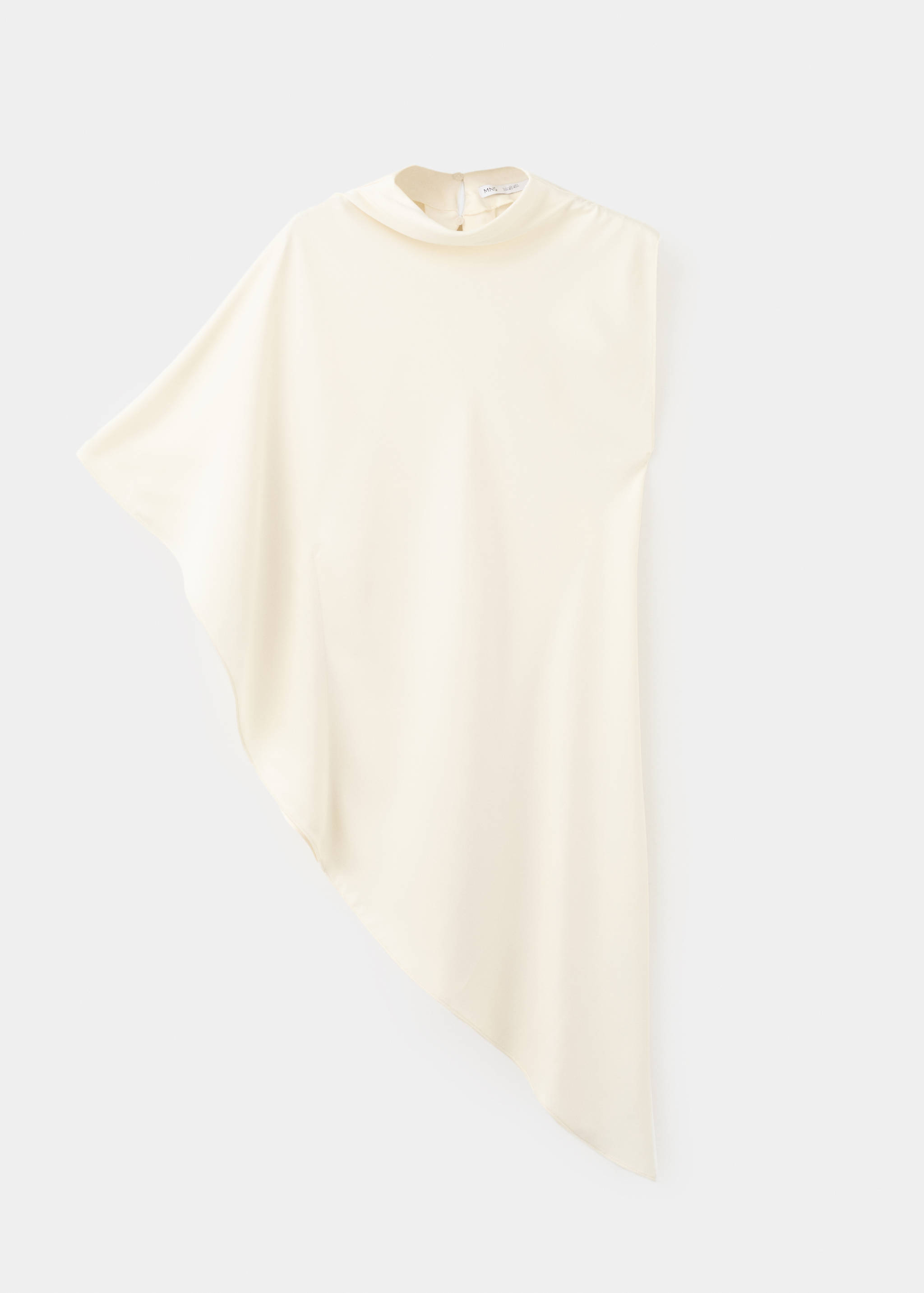 Asymmetric satin blouse - Article without model