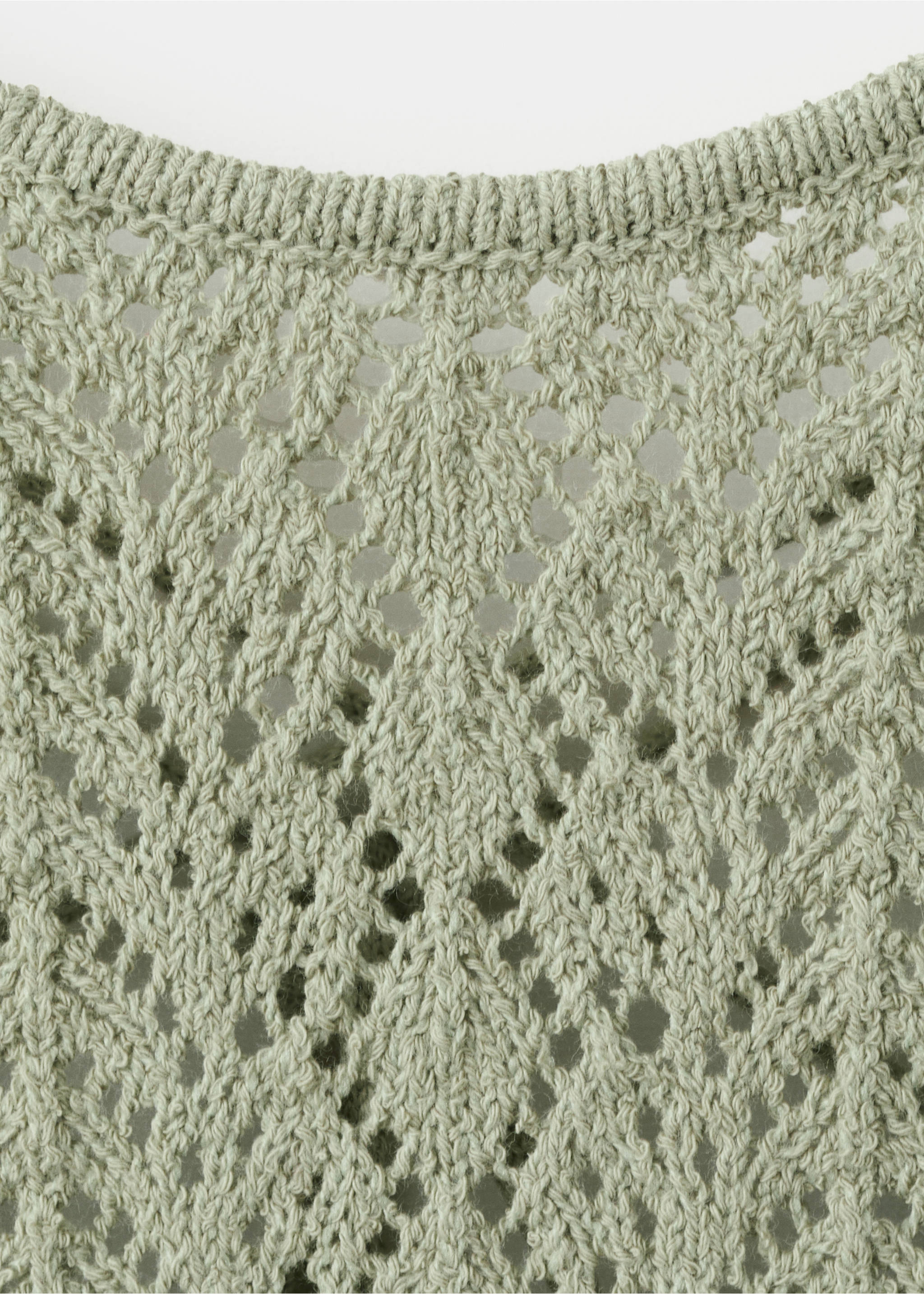 Robe crochet décolletée dans le dos - Détail de l'article 8, Vert pastel. Ref: 27069060-00.