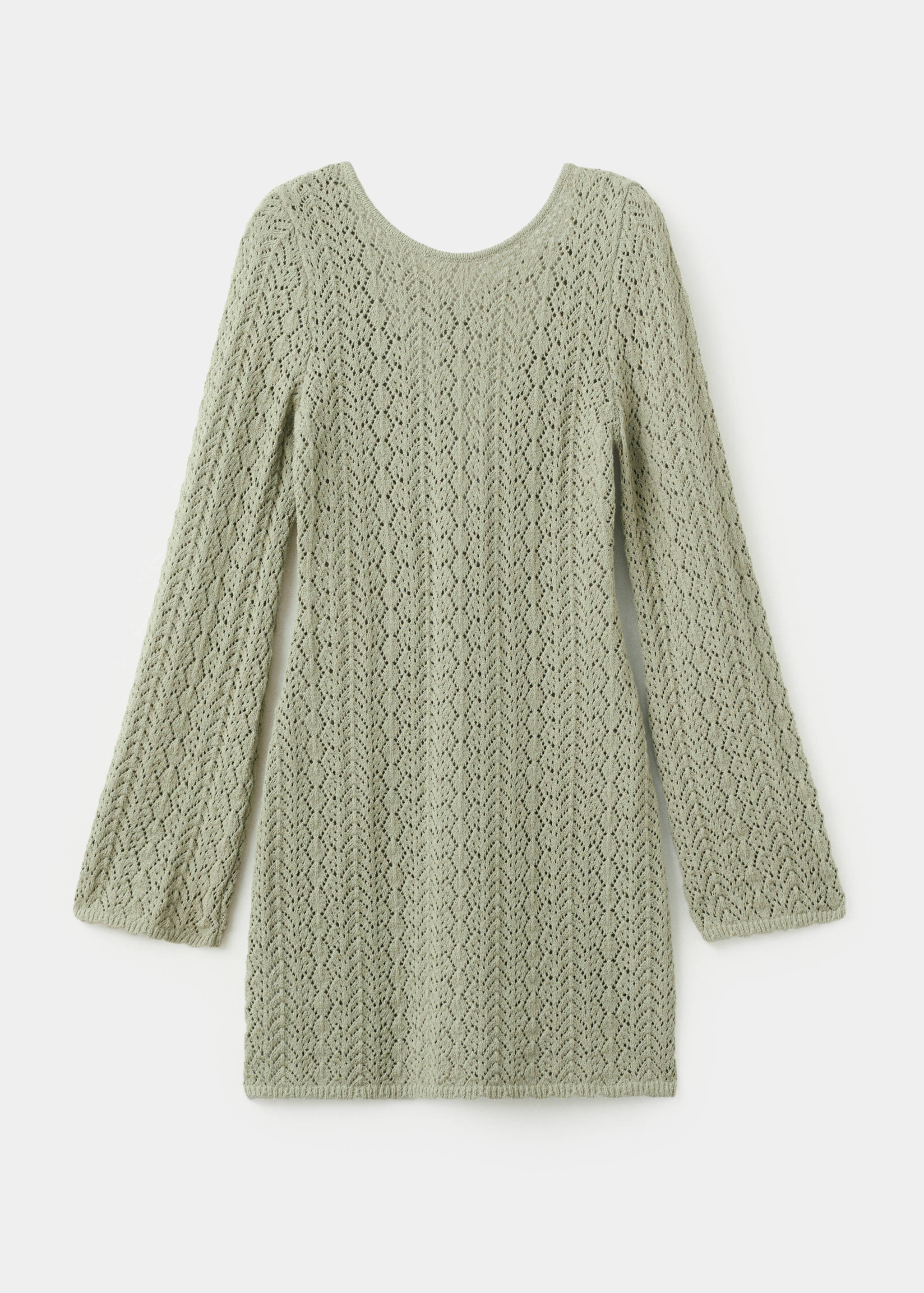 Crochet dress with back neckline - Article without model