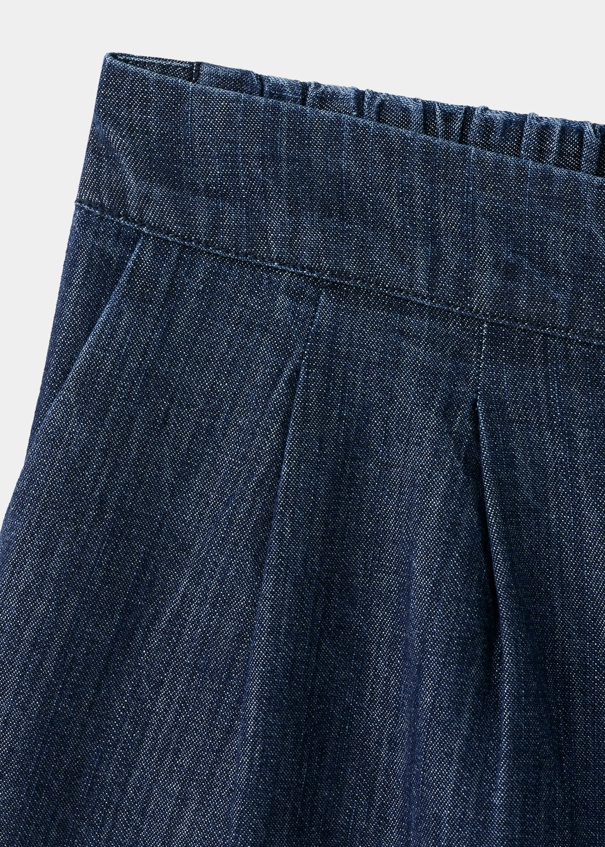 Contrast trim denim shorts - Details of the article 8