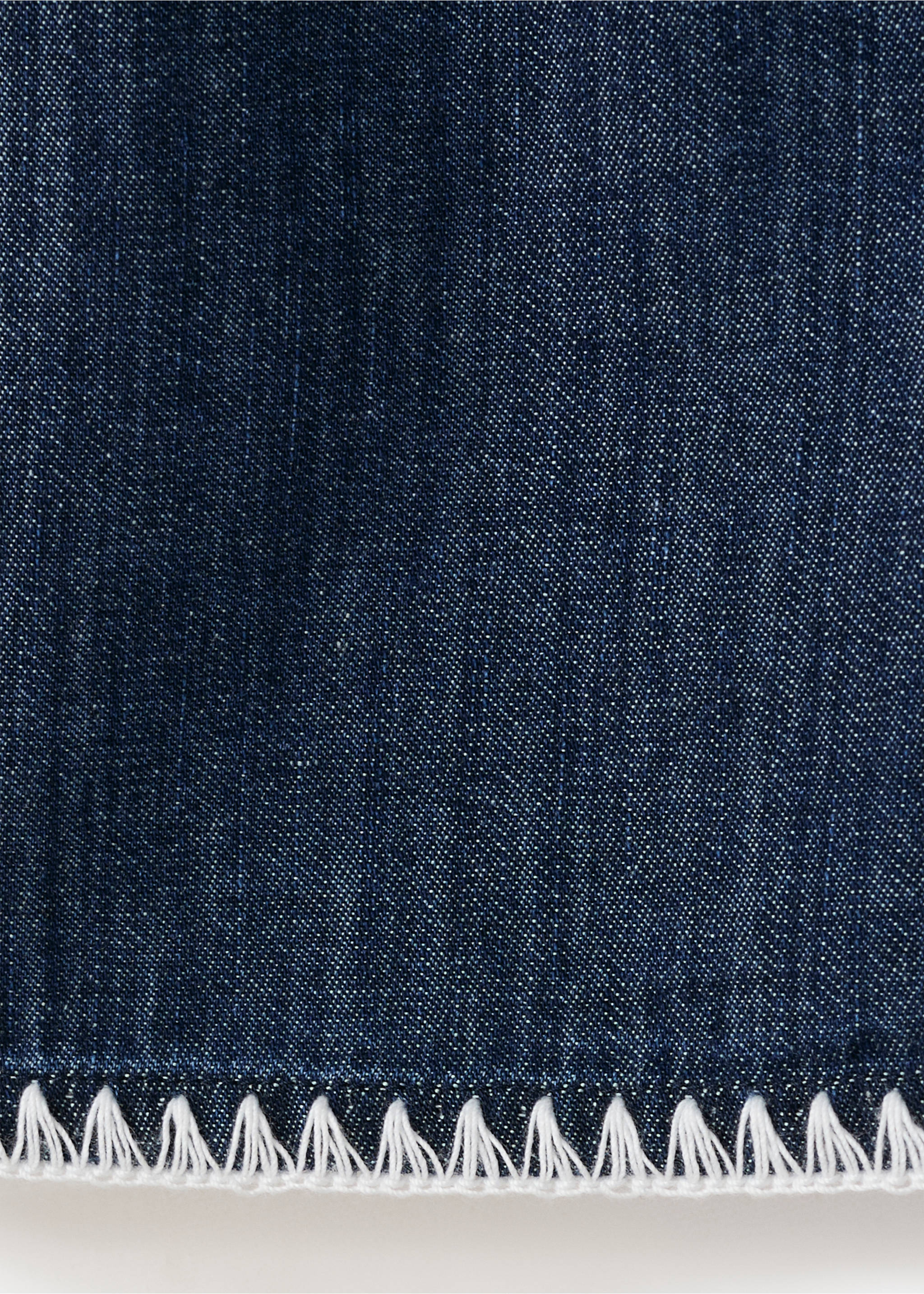 Shorts vaqueros ribetes en contraste - Detalle del artículo 0, Azul. Ref: 27069062-00.