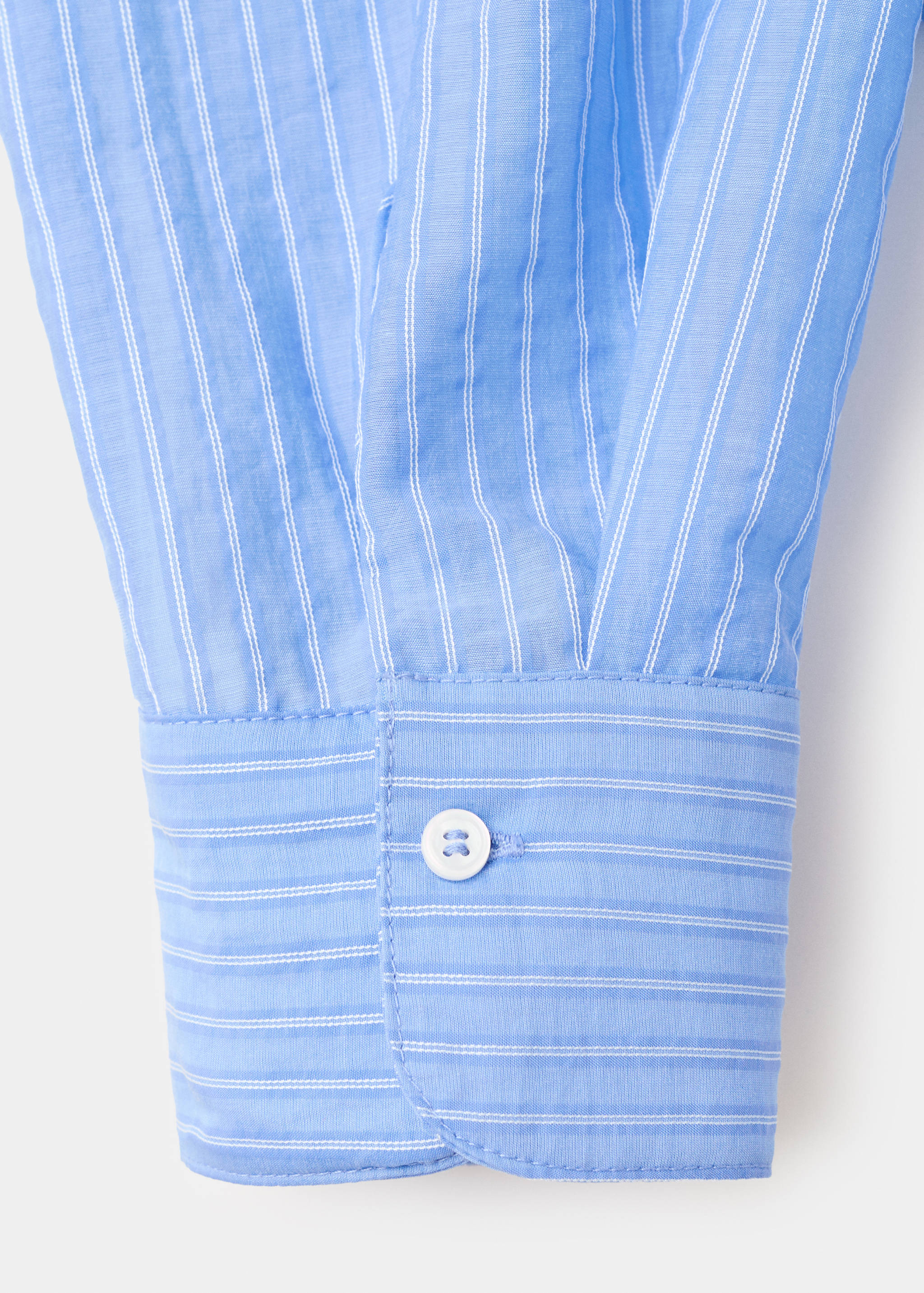 Striped lyocell shirt - Details of the article 0