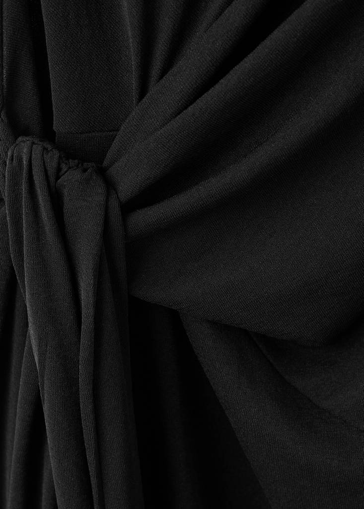 Halter tie dress — Black