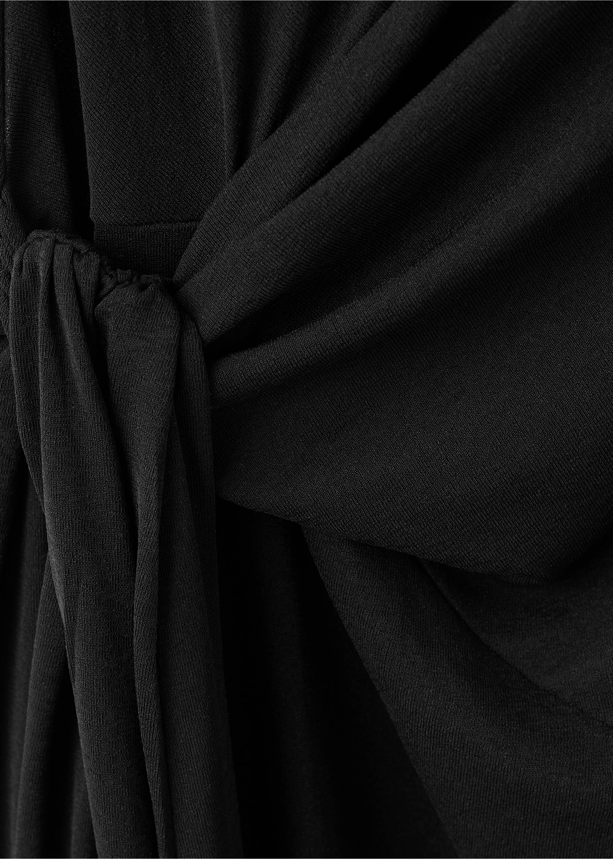 Long wrap dress - Деталь изделия 0, Черный. Ref: 27069068-00.