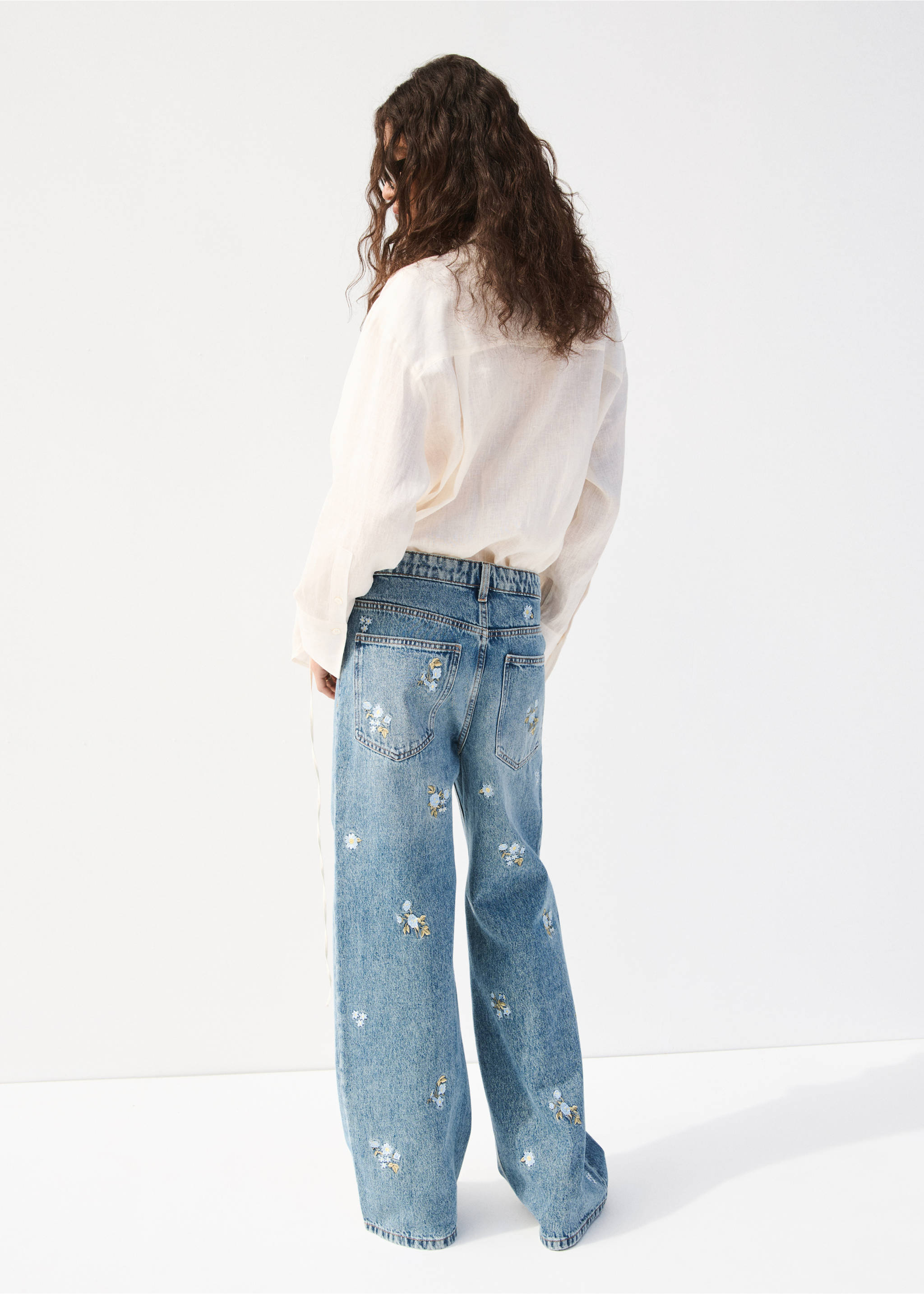 Jeans beverly - Verso de l’article, Bleu moyen. Ref: 27069069-00.