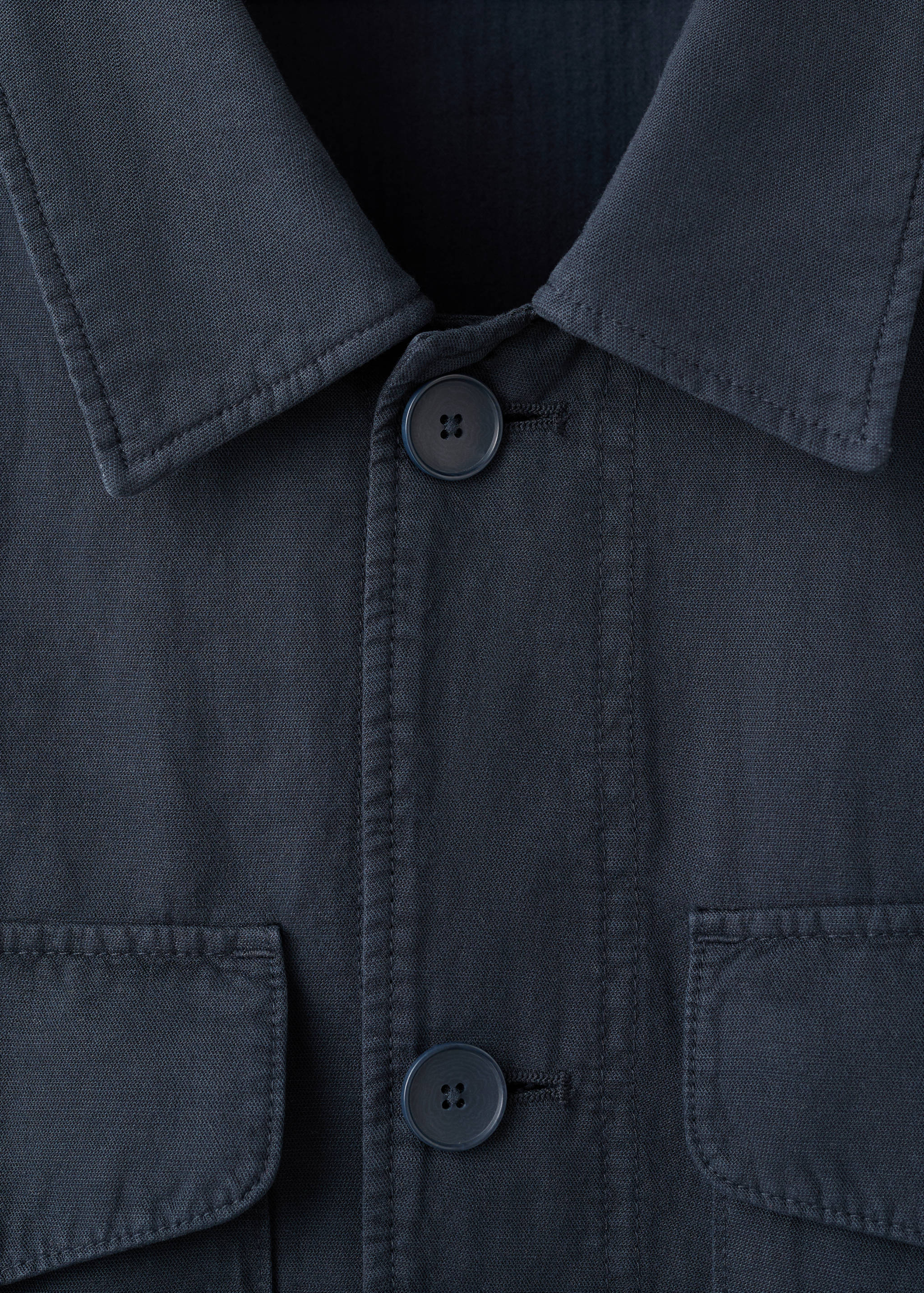 Lyocell linen jacket with pockets - Details of the article 8