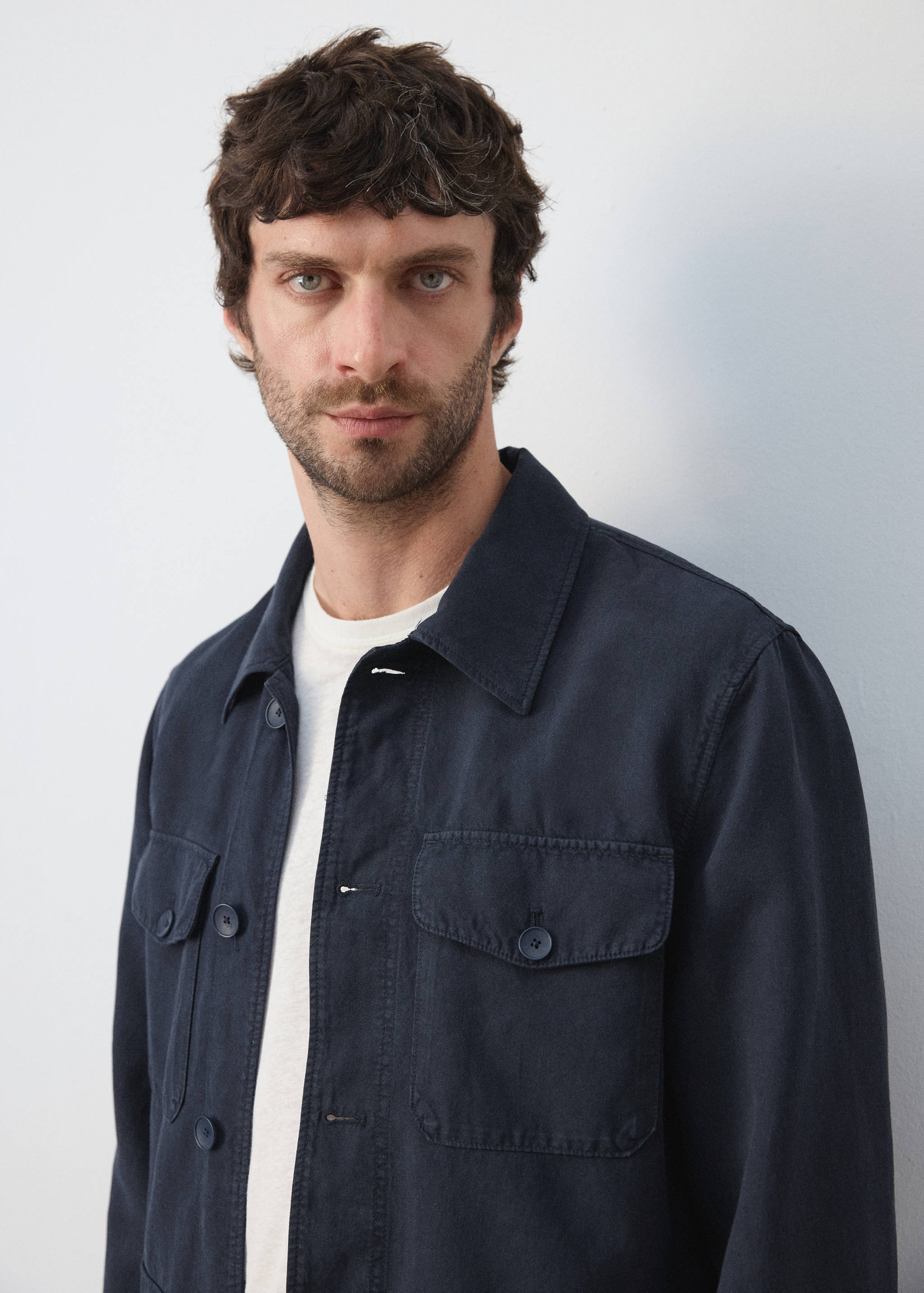 Veste poches lyocell lin - Détail de l'article 1