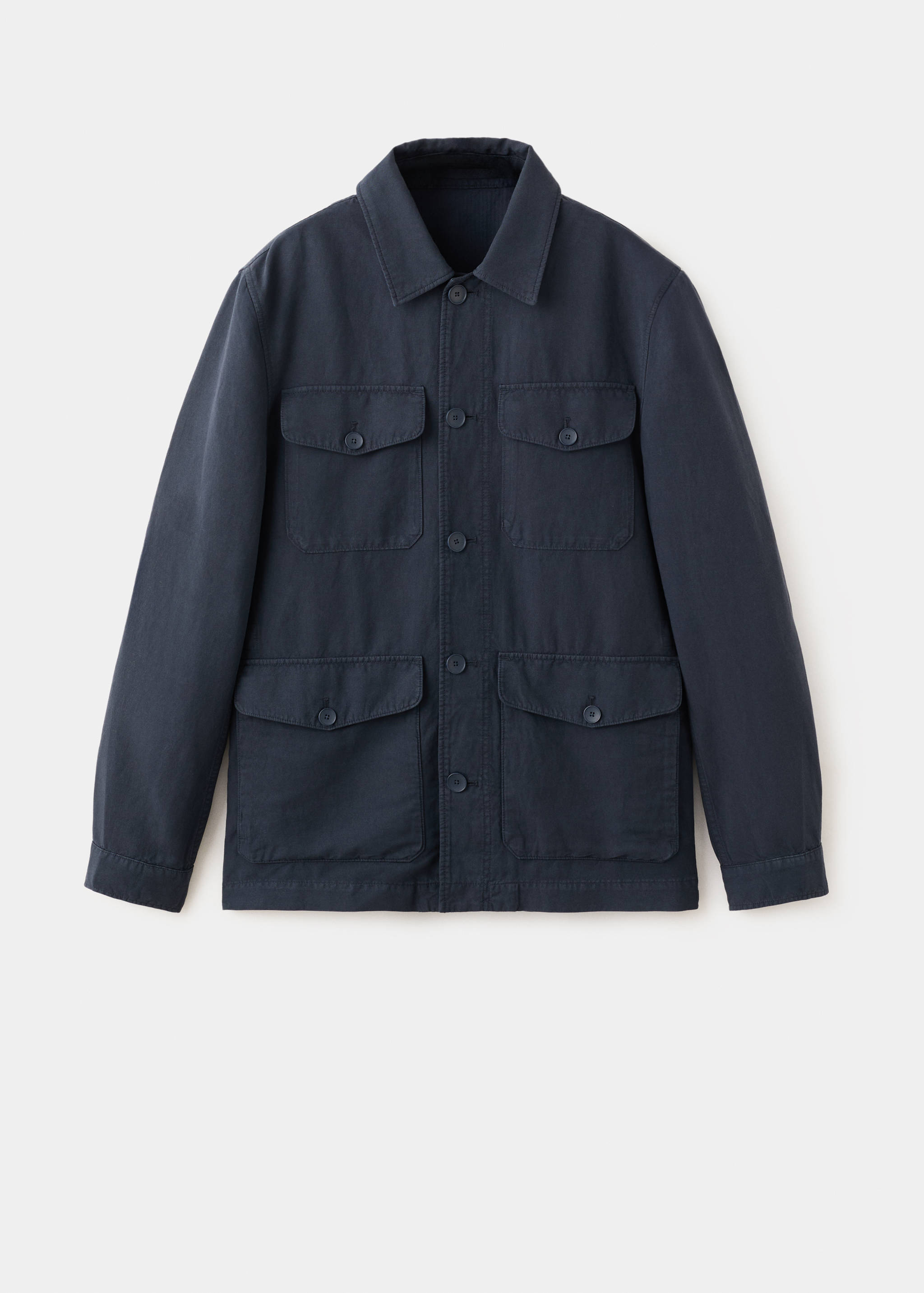 Lyocell linen jacket with pockets - Article without model