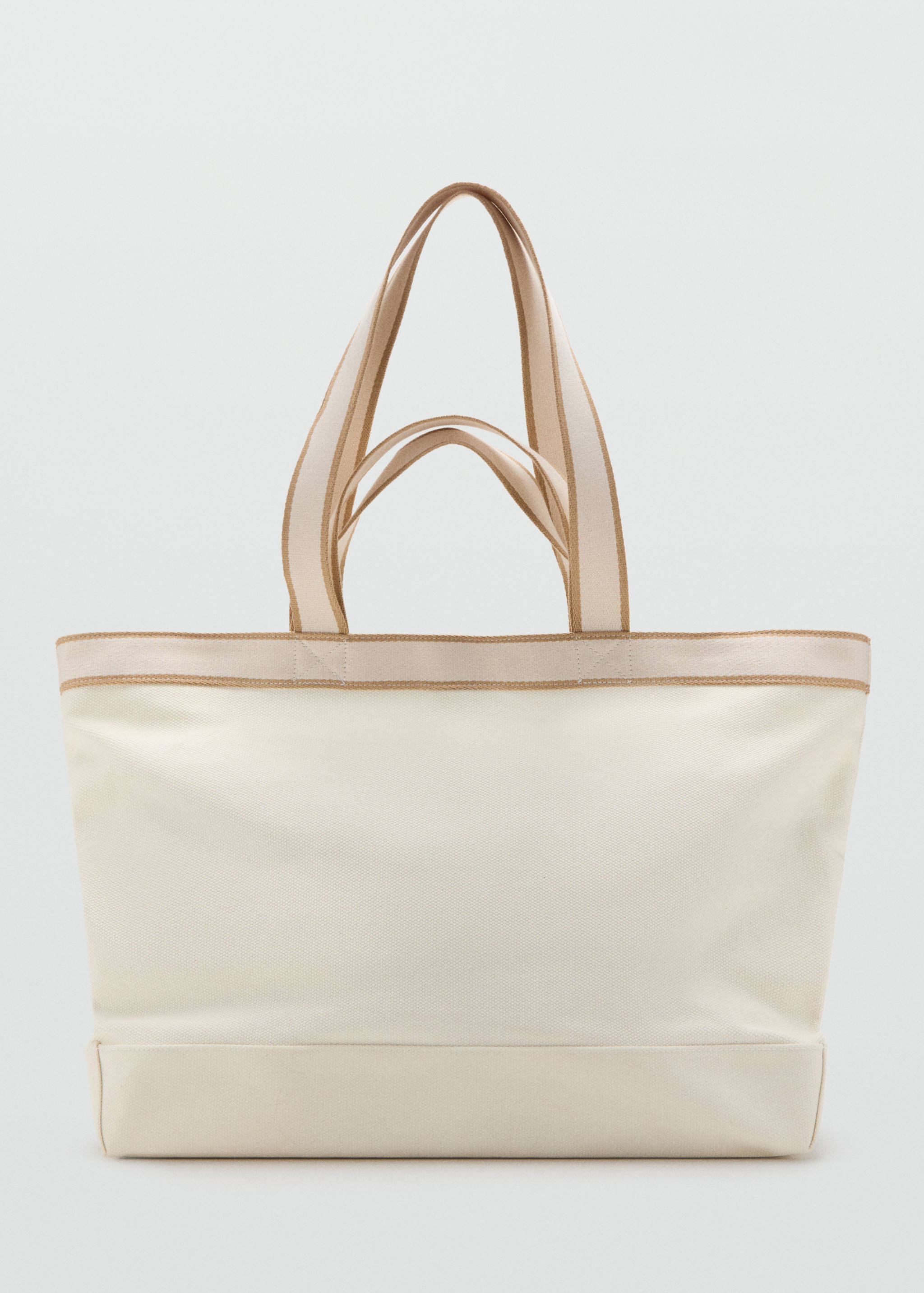 Bolso tote 100% algodón ribetes - Artículo sin modelo