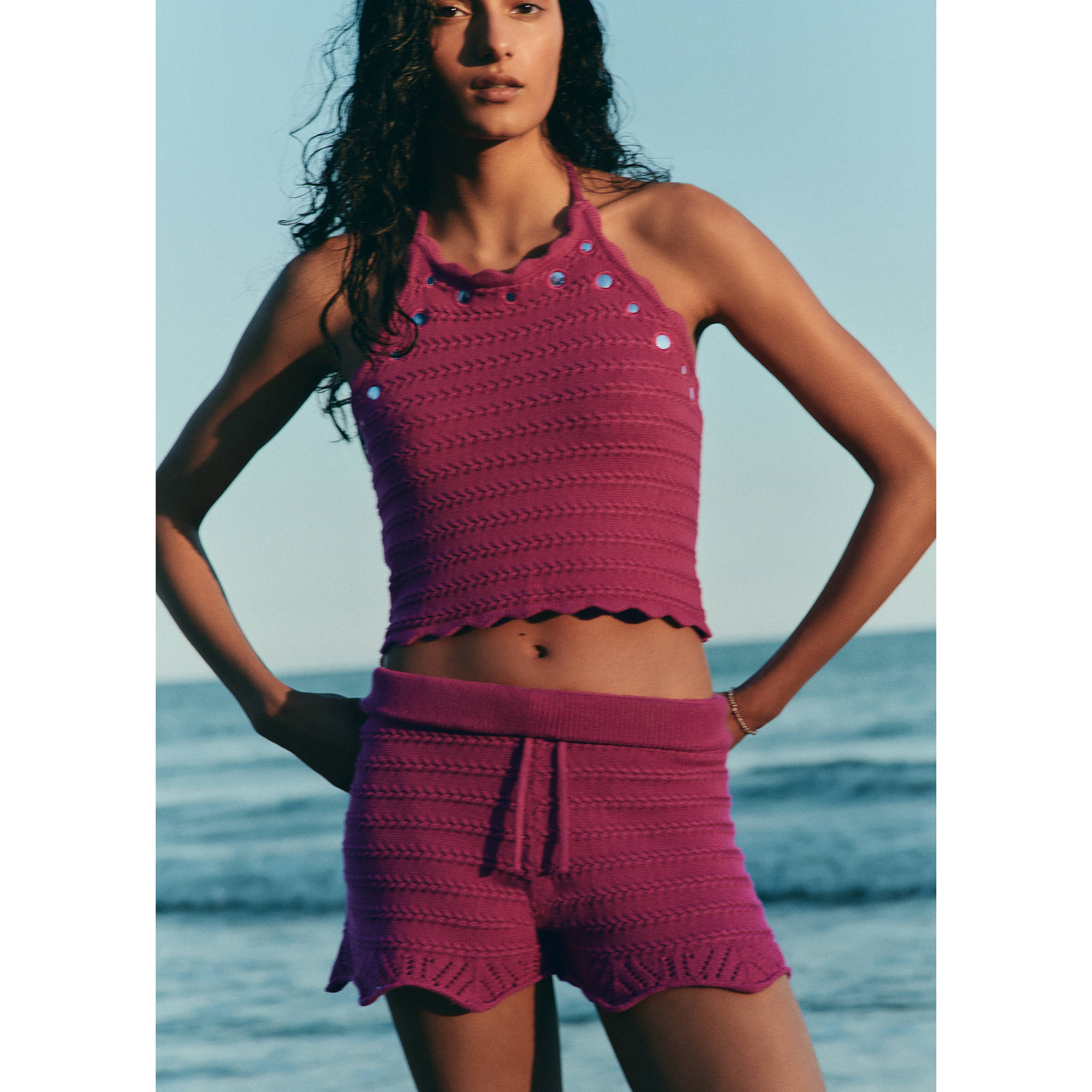 Ruffle knit shorts - Details of the article 5