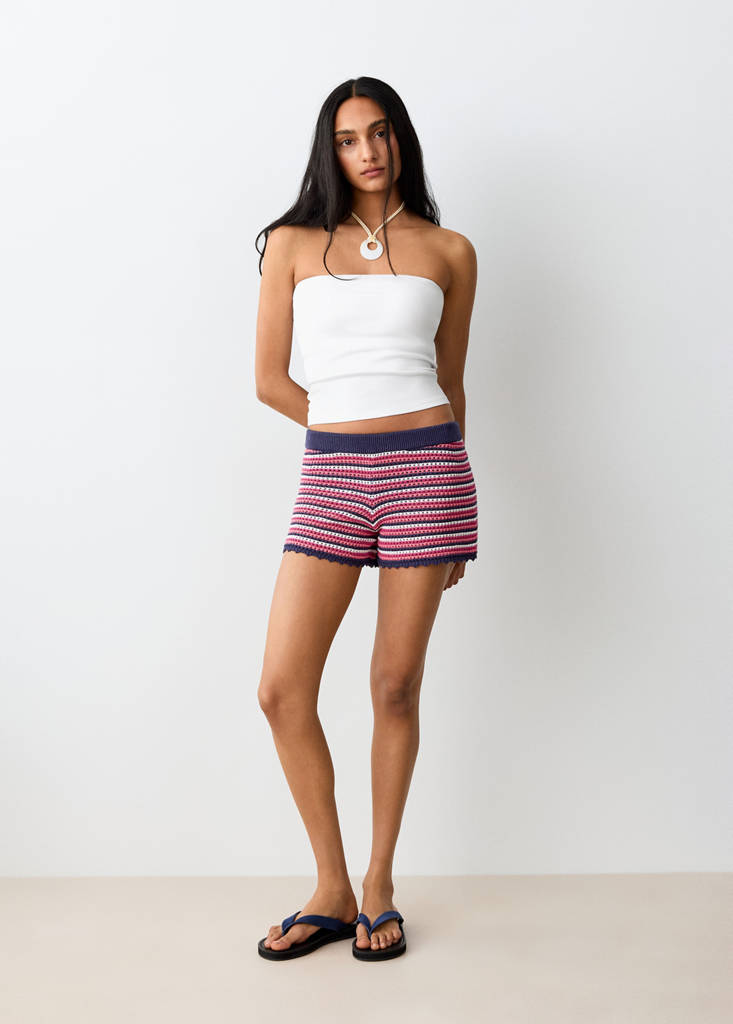 Strapless top — Off White