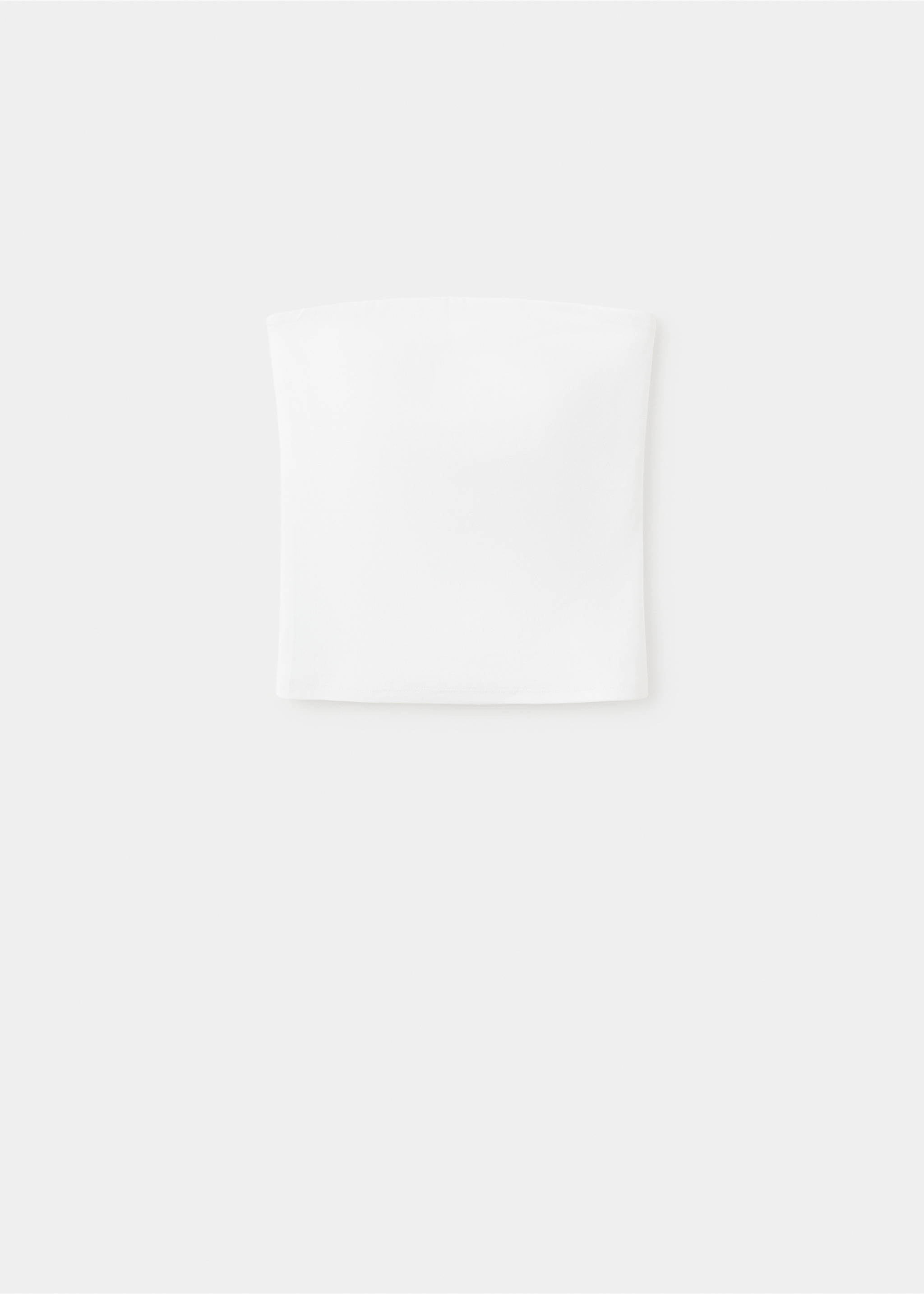 Strapless top - Article without model, Off White. Ref: 27069210-00.