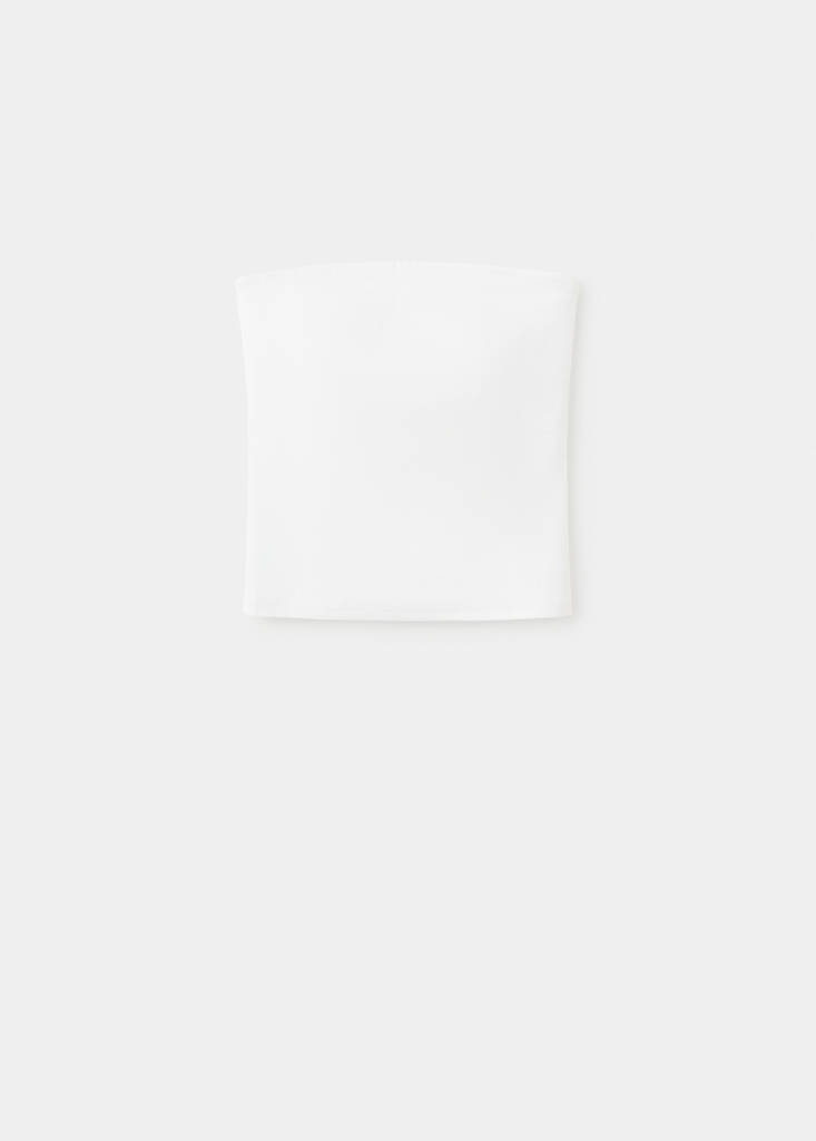 Strapless top — Off White