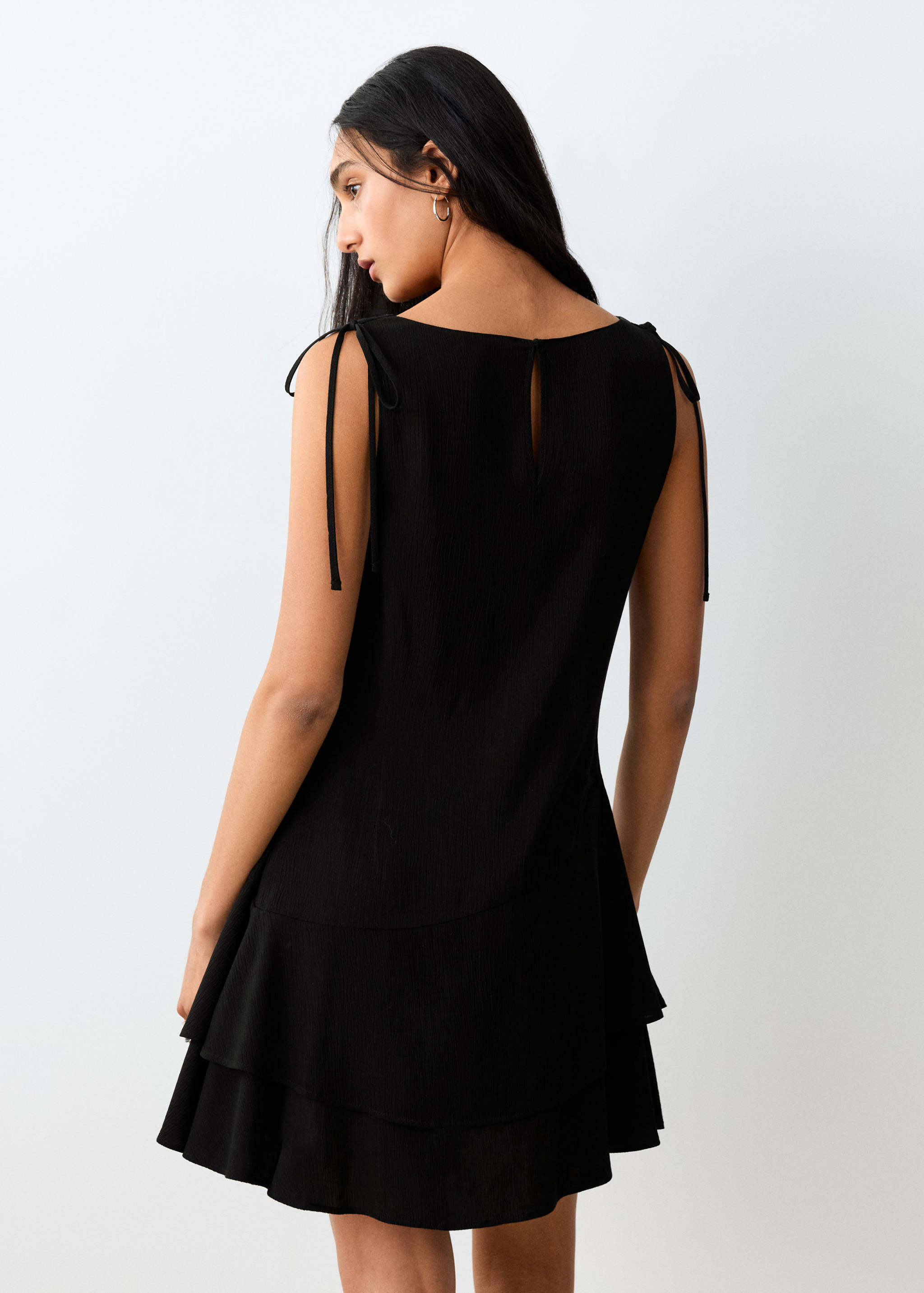 Vestido fluido drapeado - Reverso del artículo