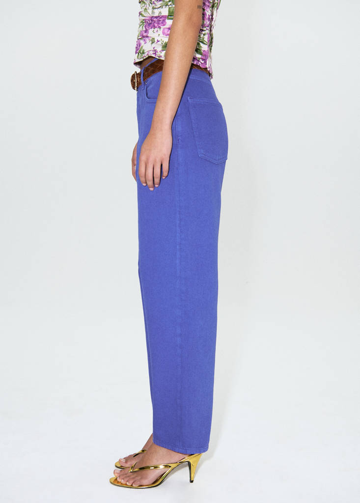 High-waisted Mom-fit jeans — Blue