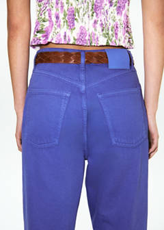 High-waisted Mom-fit jeans — Blue 3