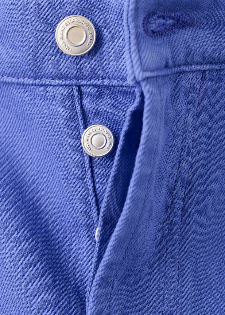 High-waisted Mom-fit jeans — Blue