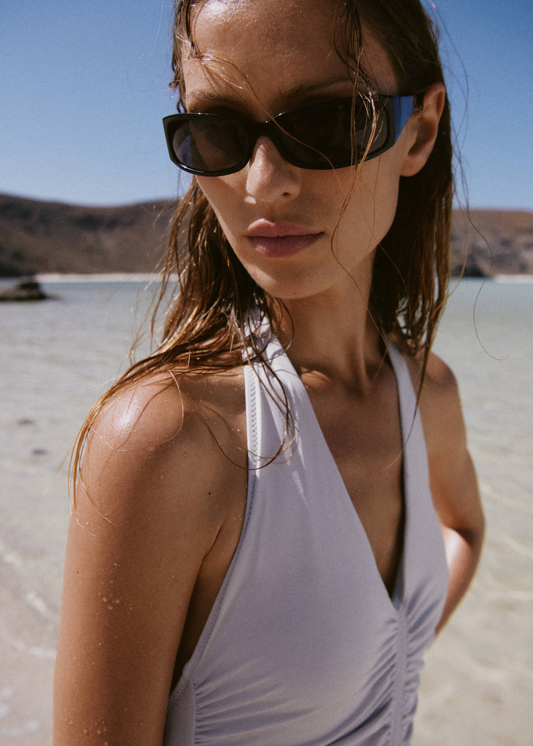 Maillot de bain halter froncé - Détail de l'article 1