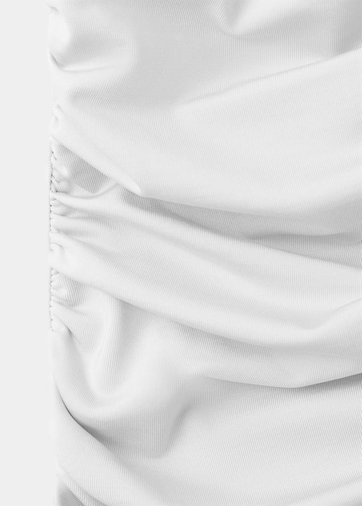 Ruched halter swimsuit — Light/Pastel Grey