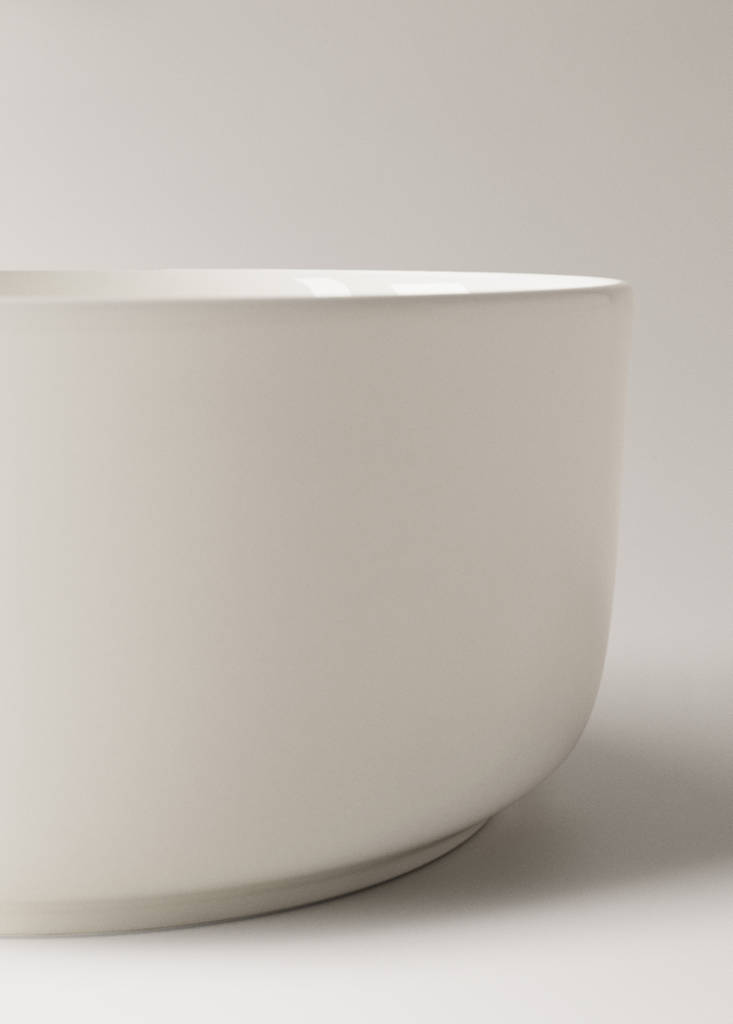 Premium ultralight bonne porcelain bowl — White