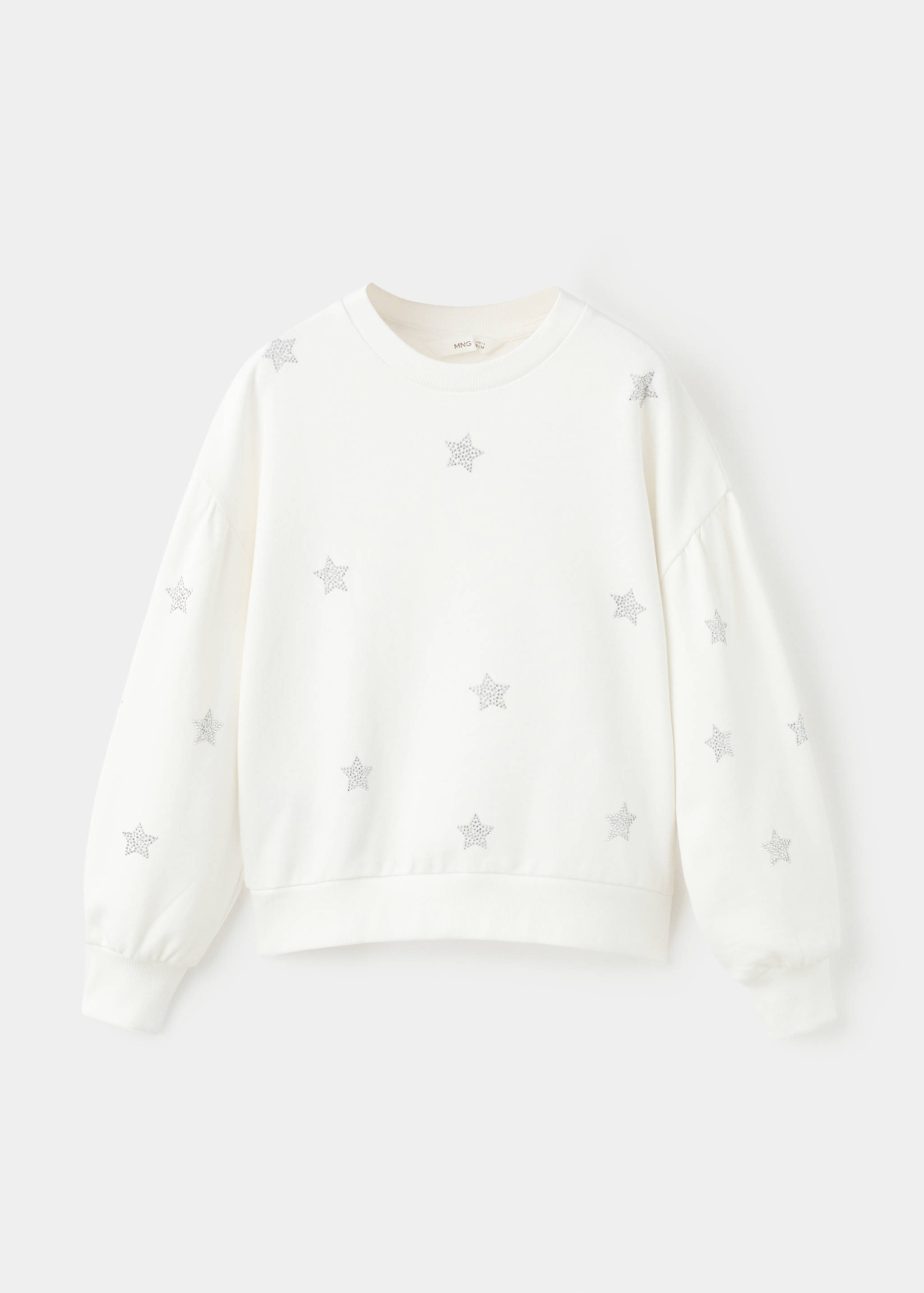 Sweatshirt with rhinestone stars - Article without model