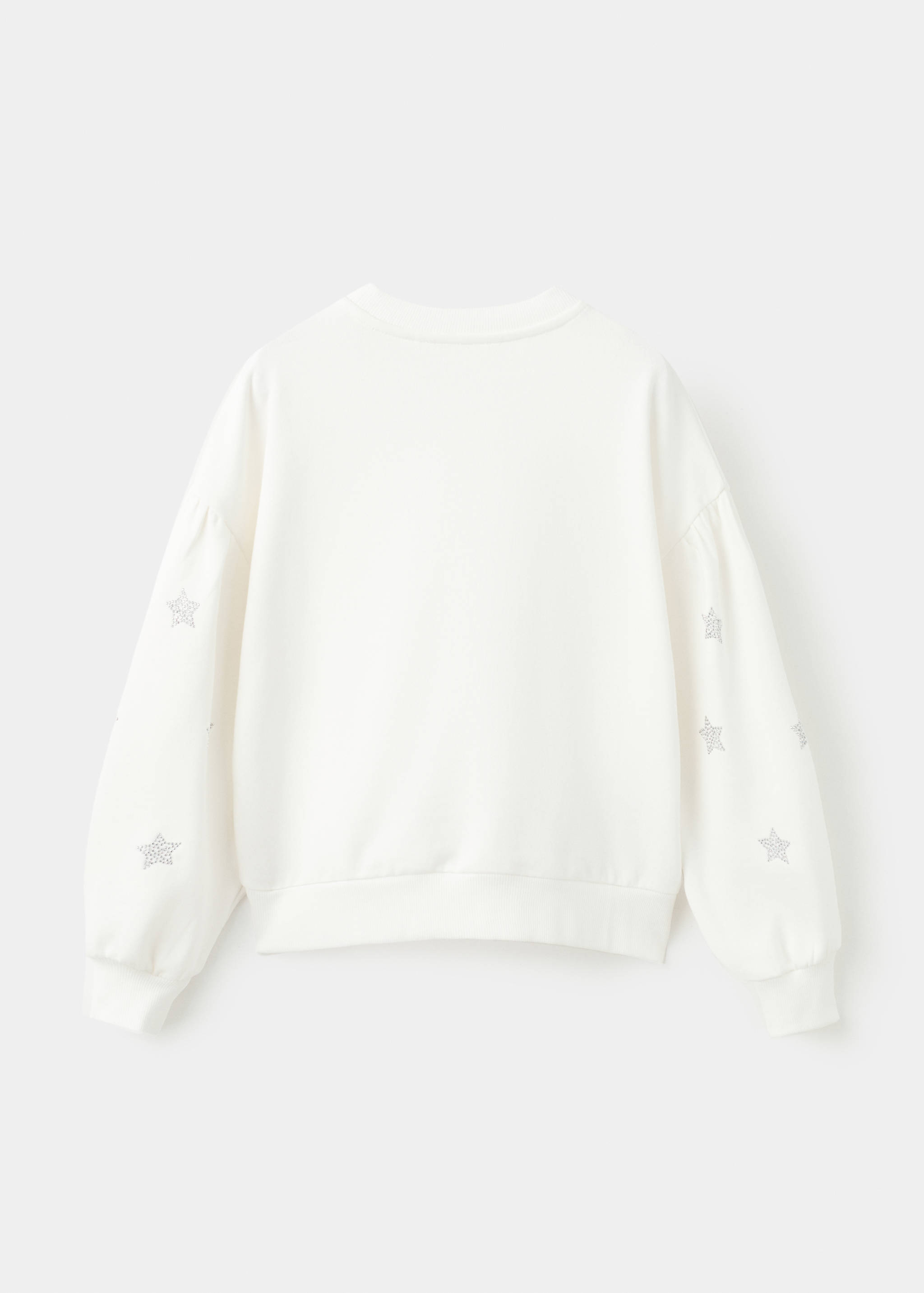 Sweatshirt with rhinestone stars - Reverse of the article