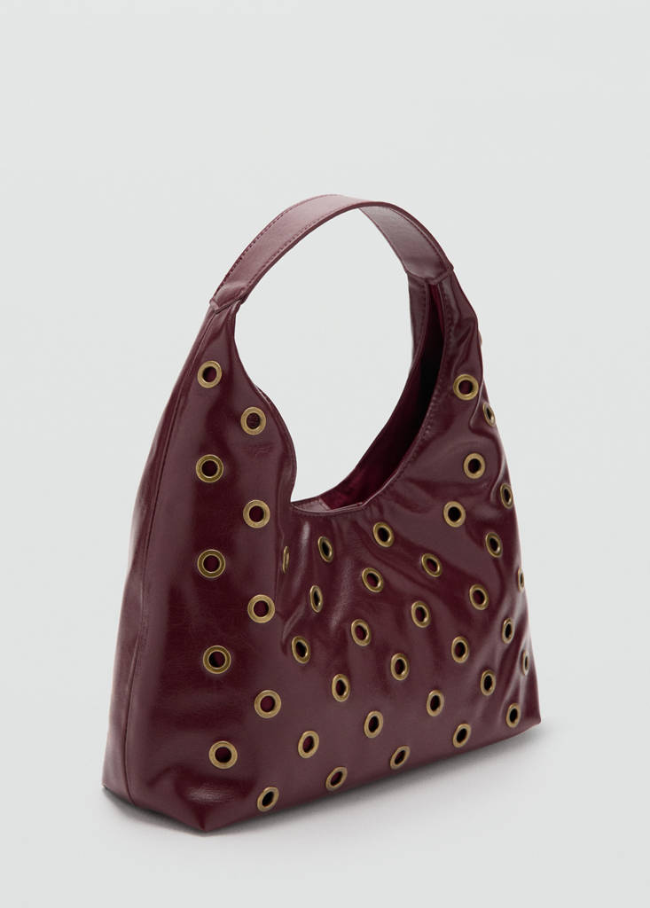 Tote-Bag mit Nieten — Bordeaux