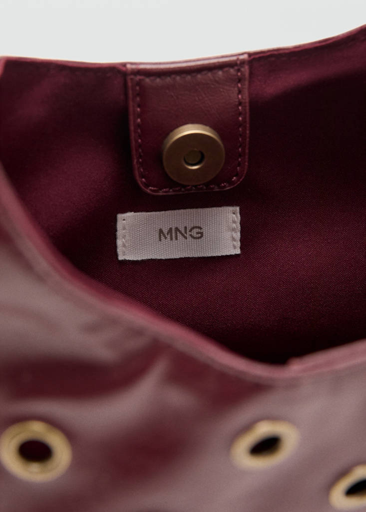 Tote-Bag mit Nieten — Bordeaux