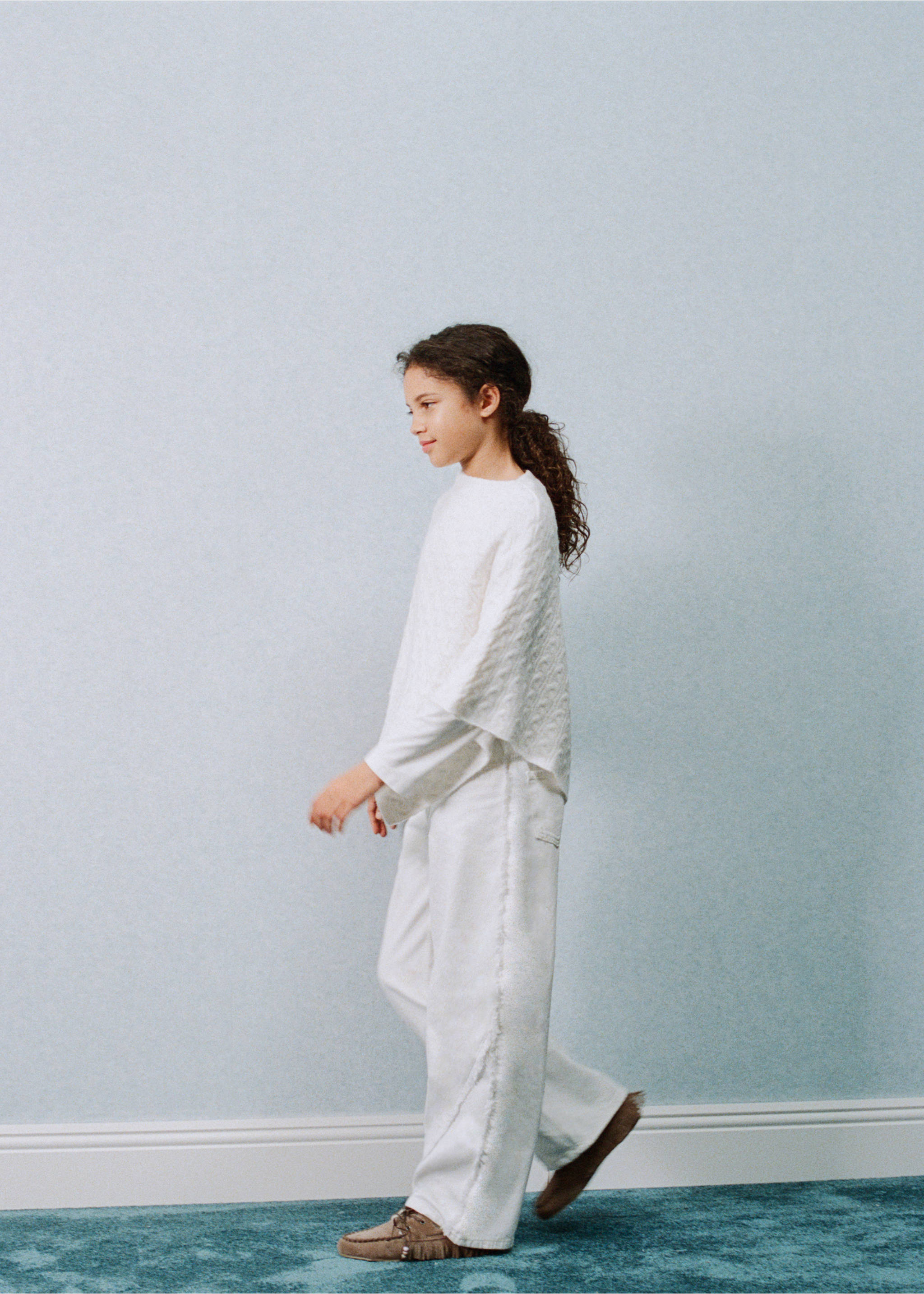 粗线针织斗篷 - null, 灰白. Ref: 27071179-00.