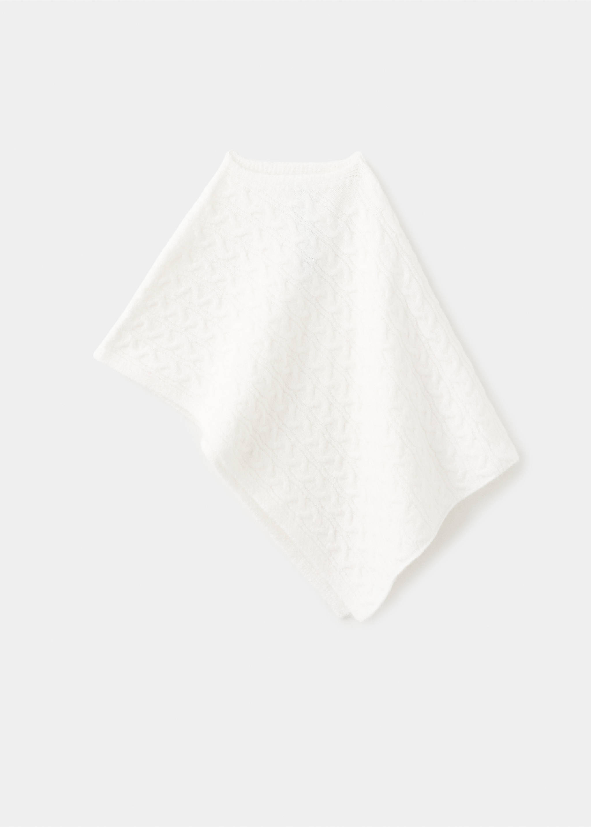 粗线针织斗篷 - null, 灰白. Ref: 27071179-00.