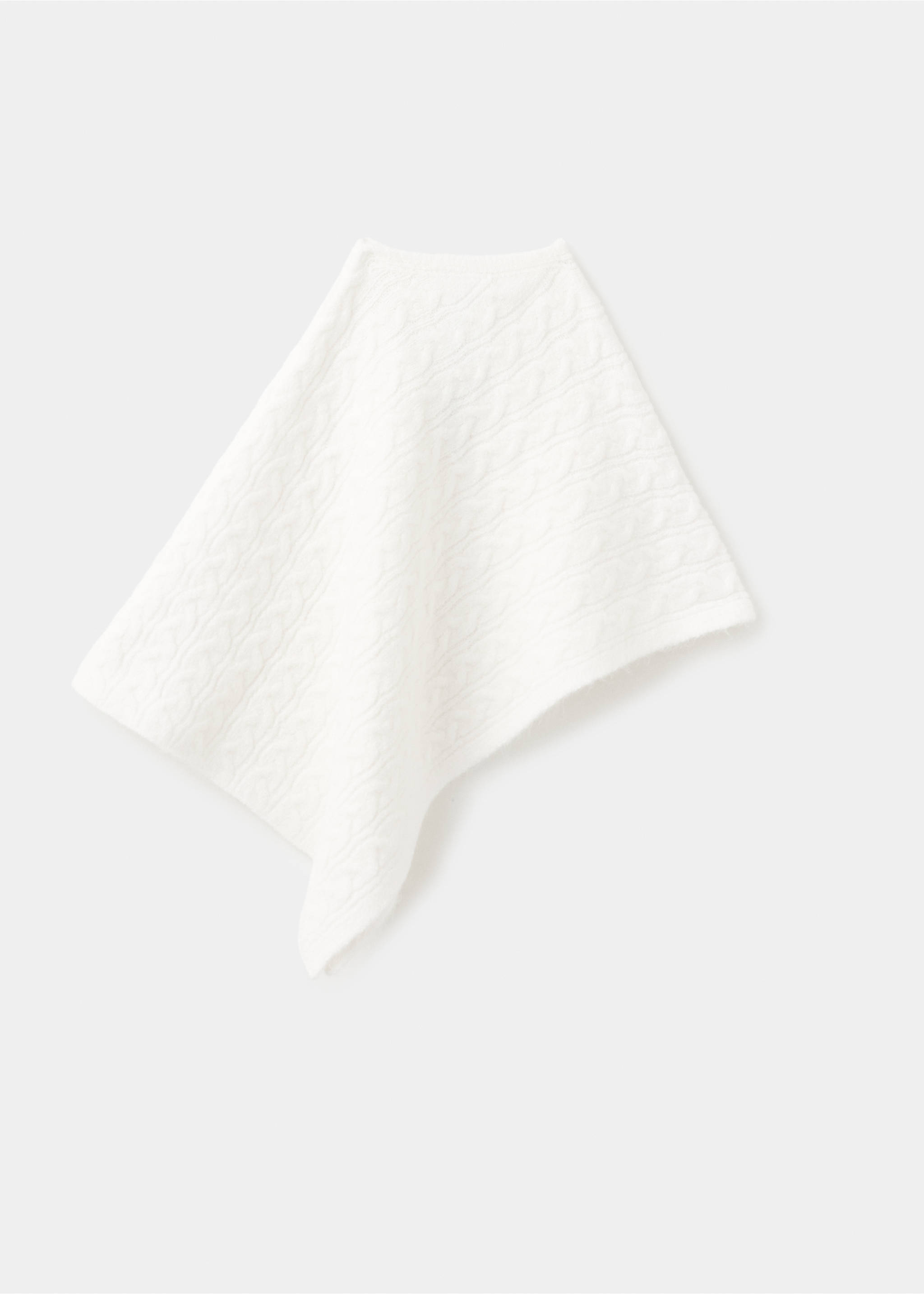 粗线针织斗篷 - null, 灰白. Ref: 27071179-00.