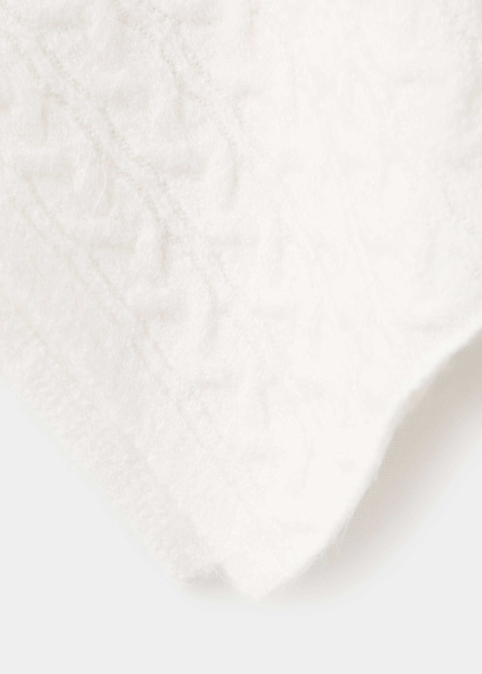 粗线针织斗篷 - null