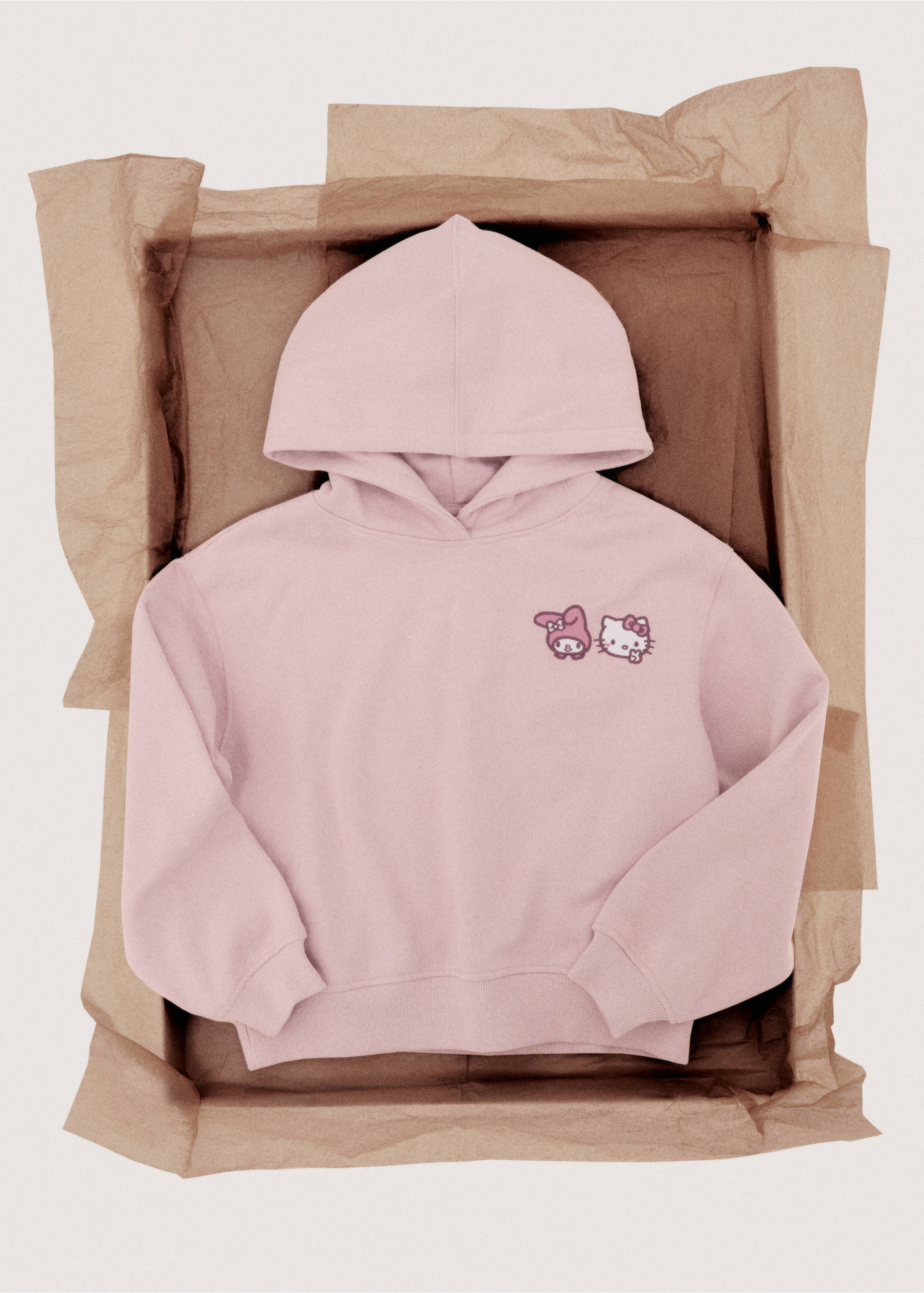 Hello Kitty sweatshirt - Details of the article 7, Pink. Ref: 27071183-00.