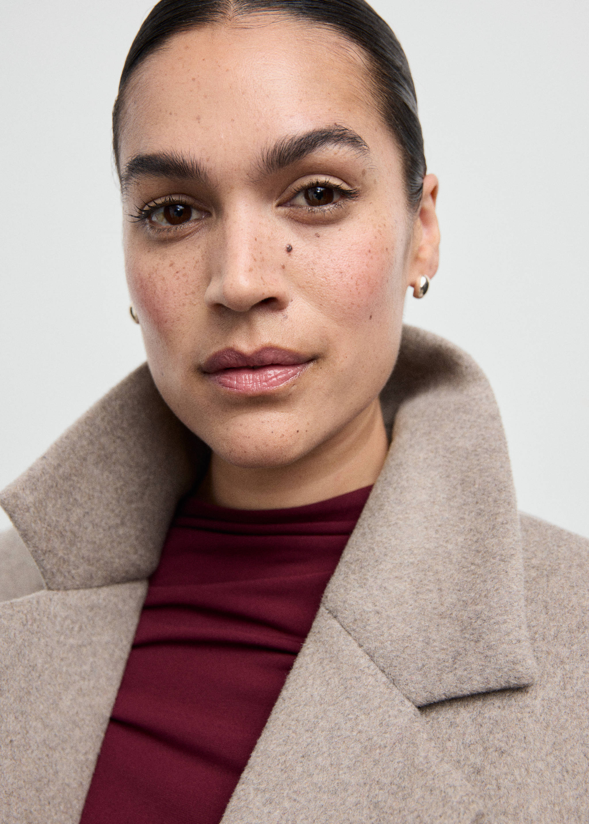 Manteau laine mélangée double boutonnage - Détail de l'article 4