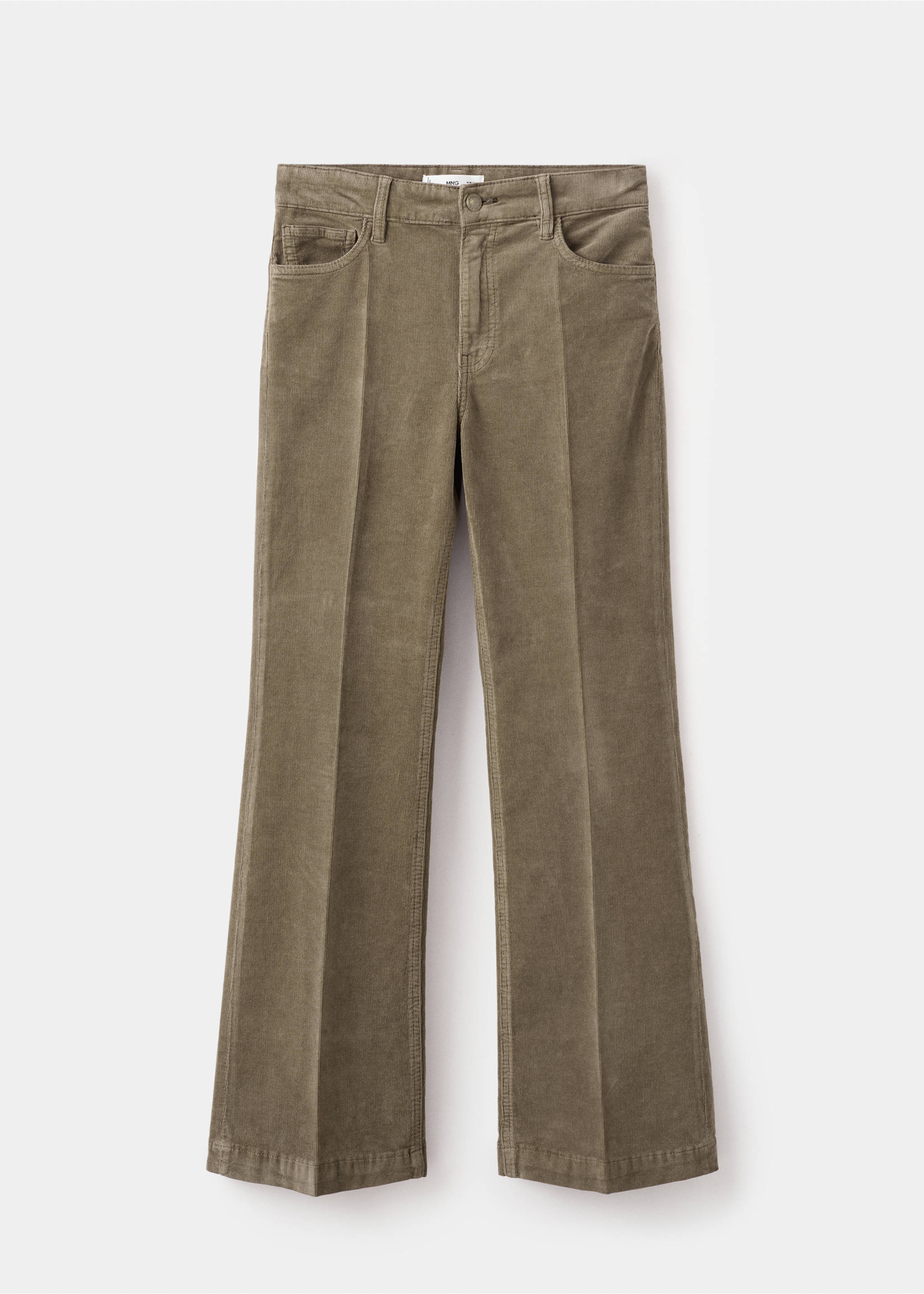 Corduroy flared jeans - Article without model, Medium Brown. Ref: 27071186-00.