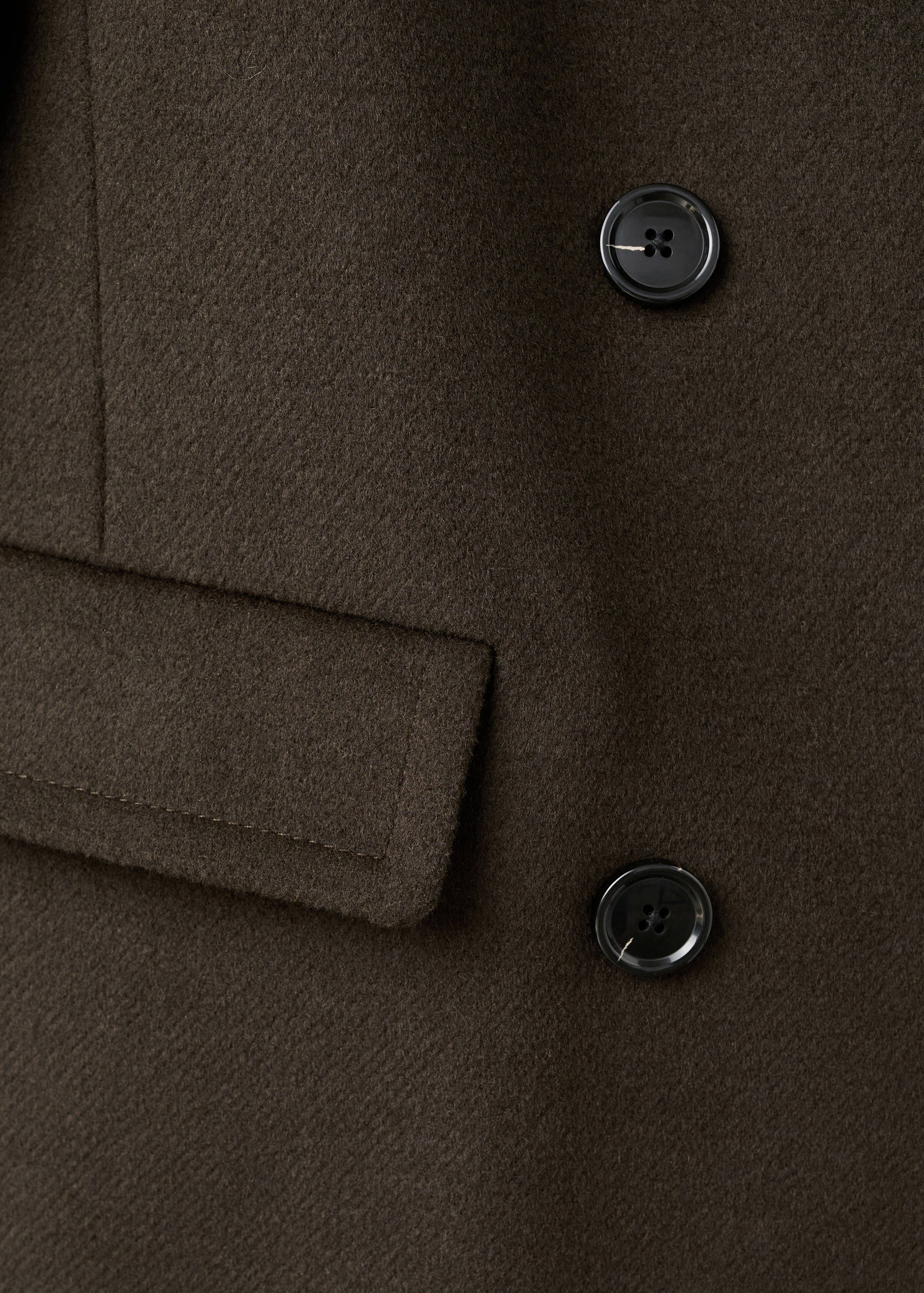 Manteau en laine à double boutonnage - Détail de l'article 0