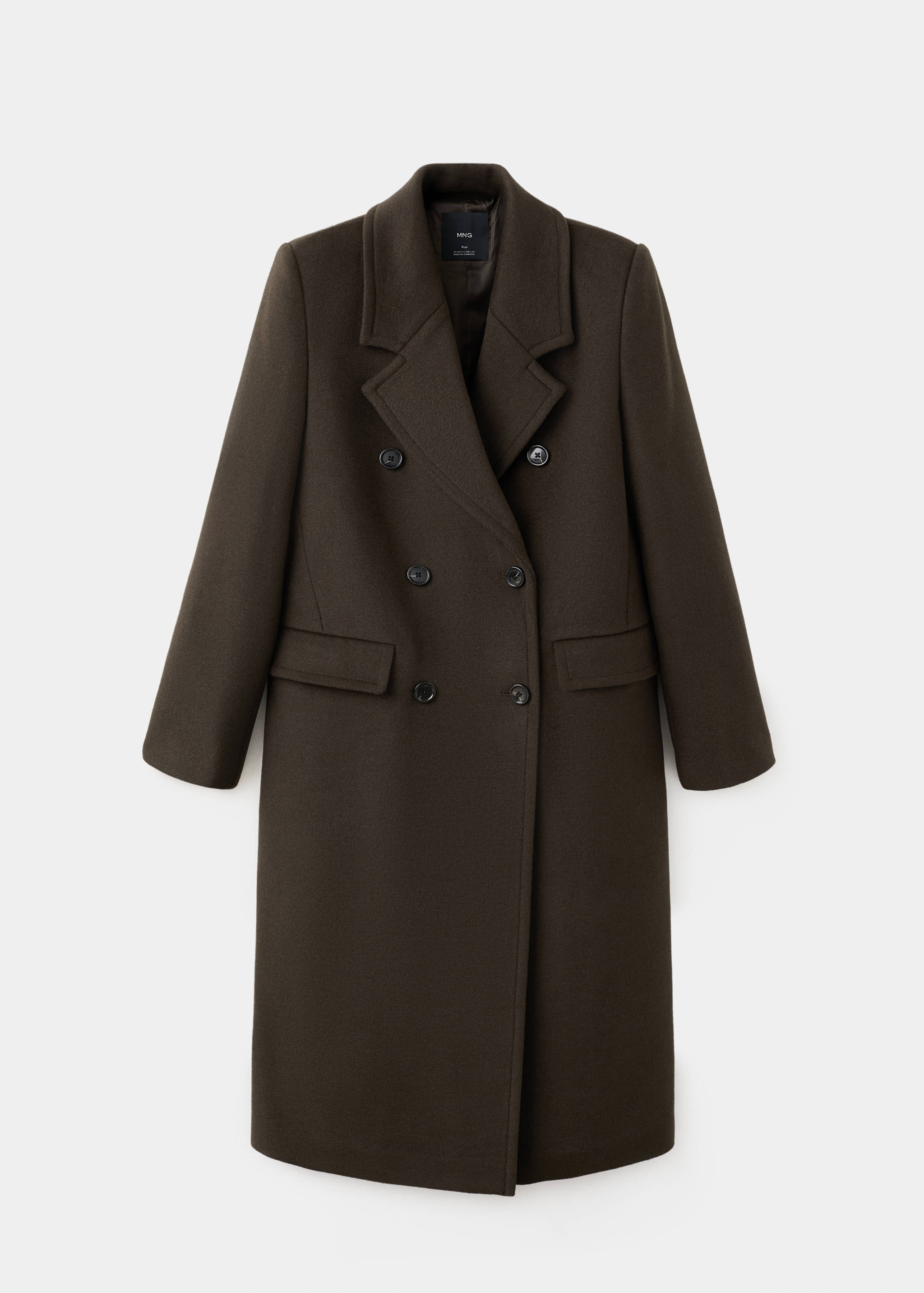 Double-breasted wool coat - Article without model