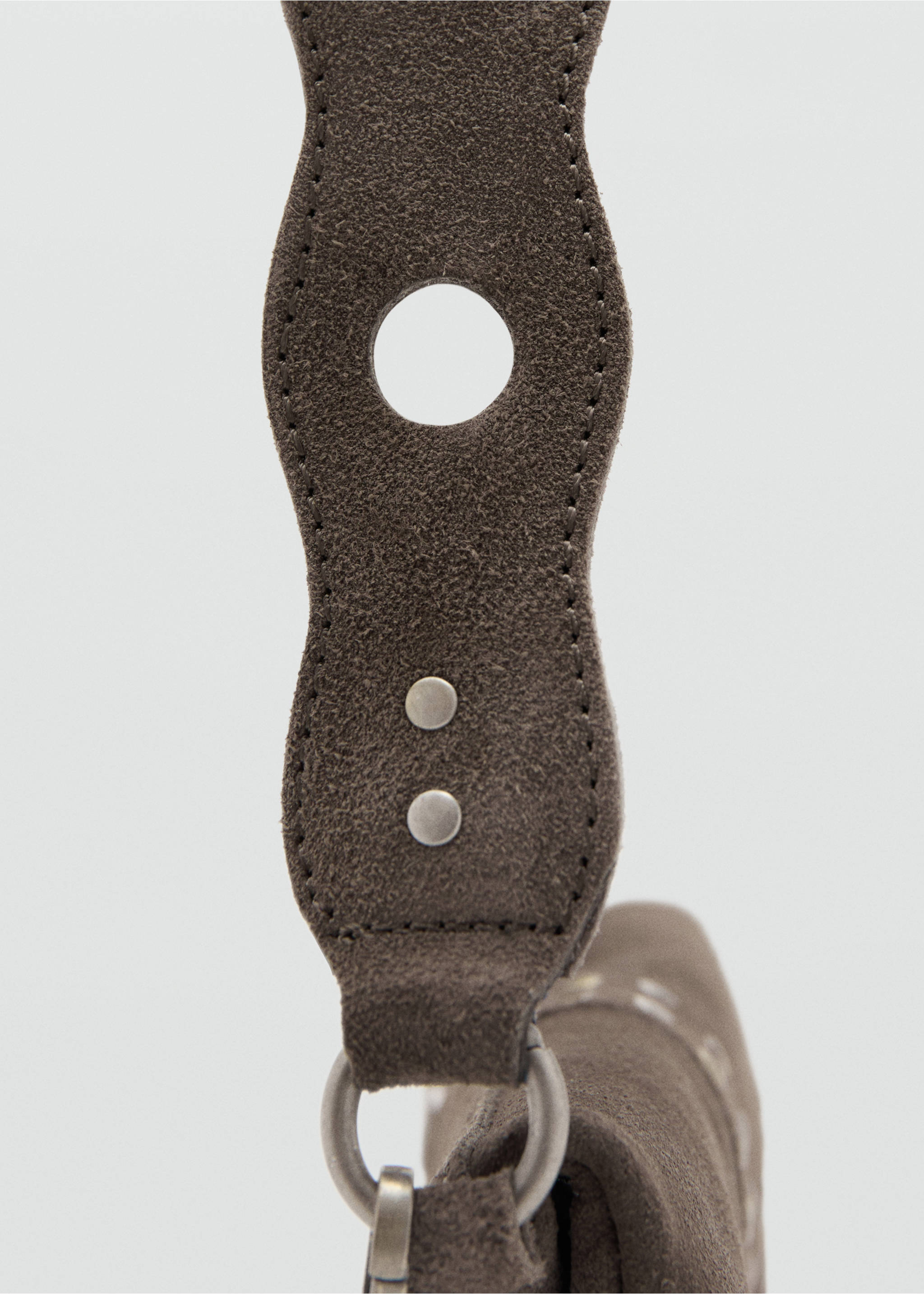 스터드 가죽 백 - 상품 내역: 2, 차콜. Ref: 27071190-00.