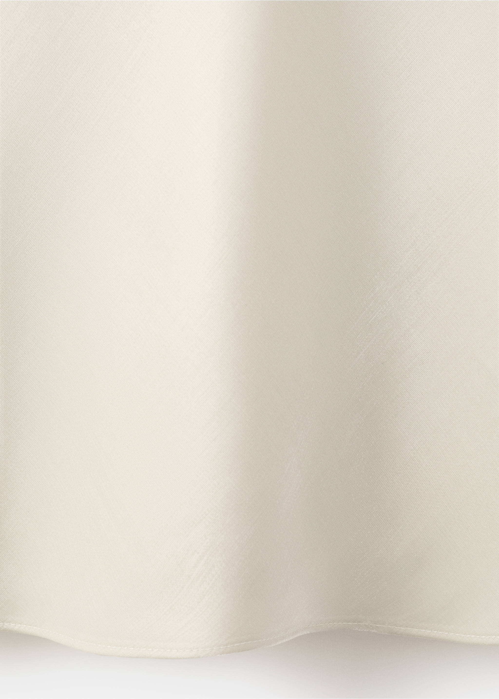 缎面深V领连衣裙 - null, 象牙白. Ref: 27071193-00.