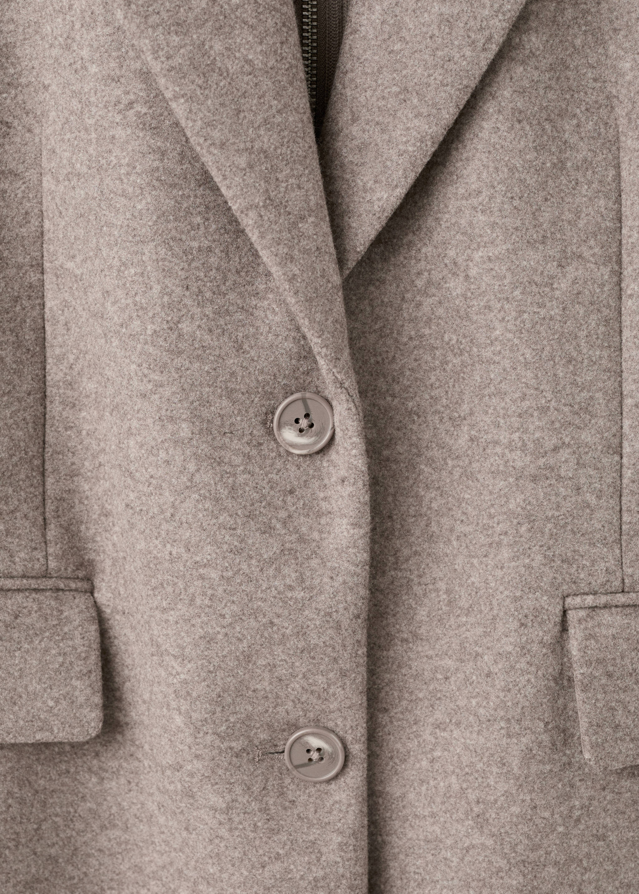 Combined coat with detachable collar - Details of the article 0