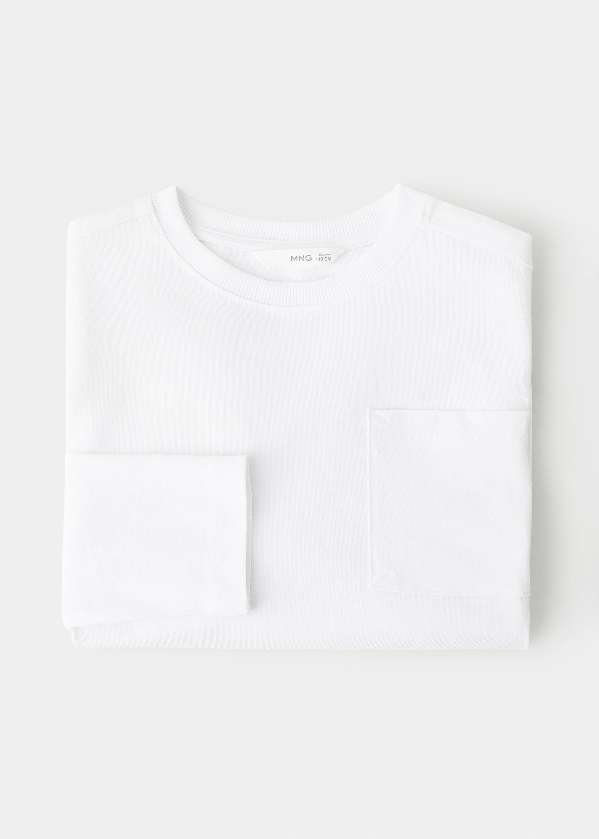 Camiseta manga larga bolsillo - Detalle del artículo 0, Blanco. Ref: 27071195-00.