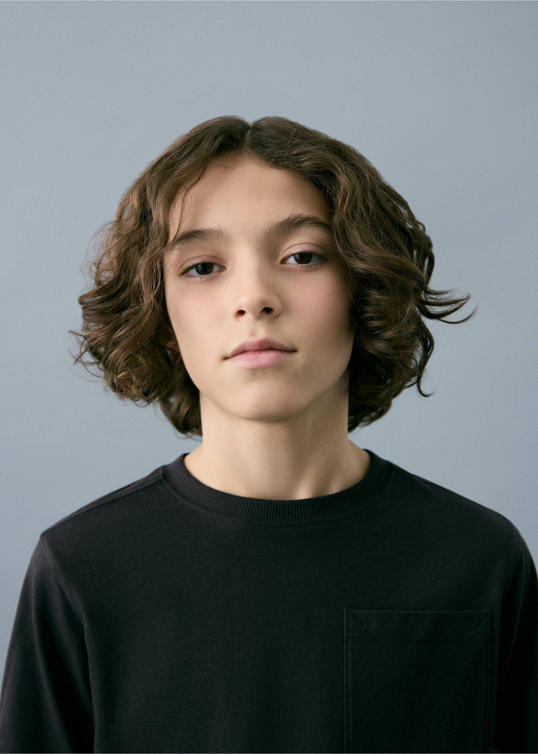 口袋长袖T恤 - null, 黑色. Ref: 27071195-00.