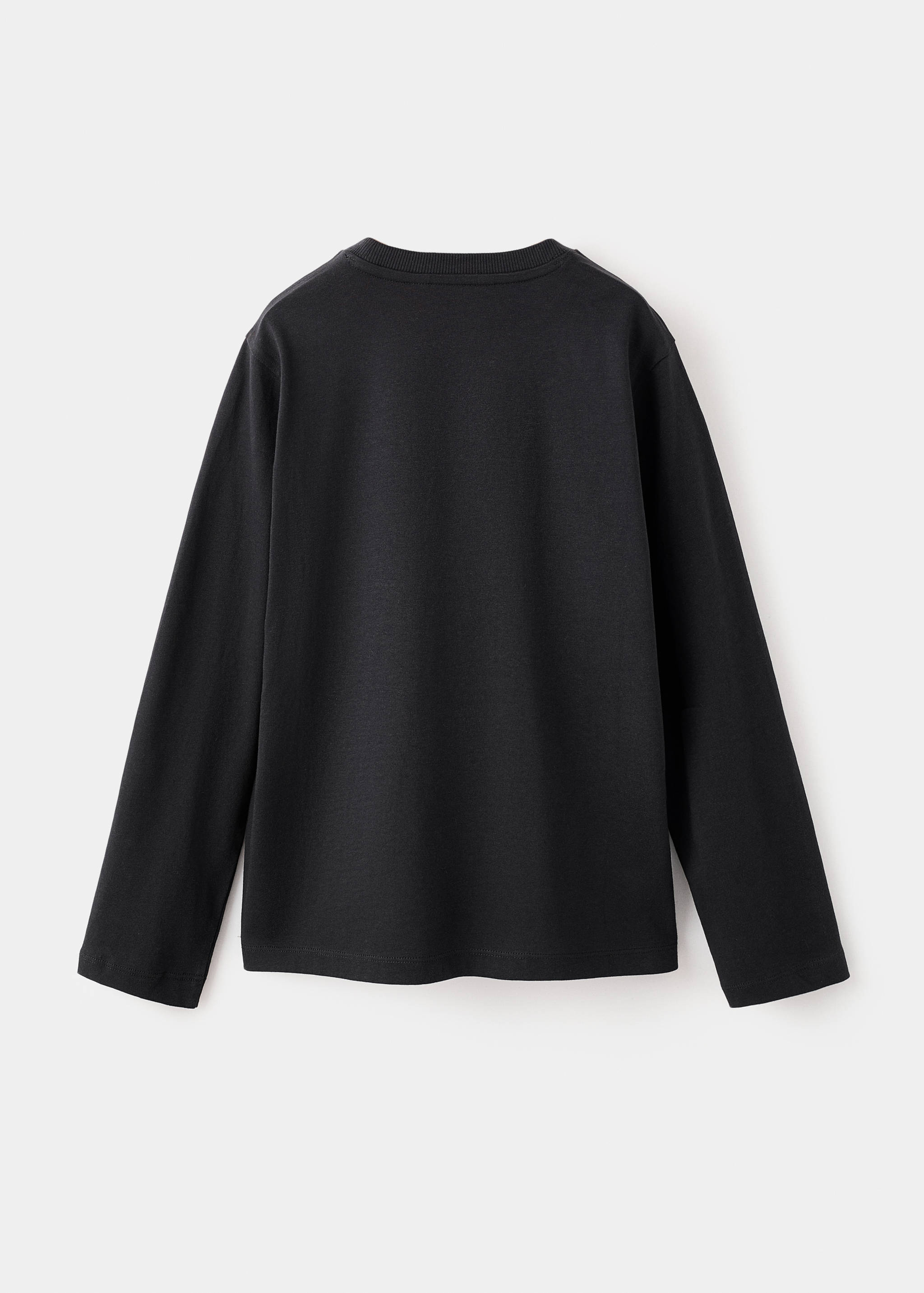 تي شيرت بأكمام طويلة وجيوب - الجهة الخلفية للمنتج